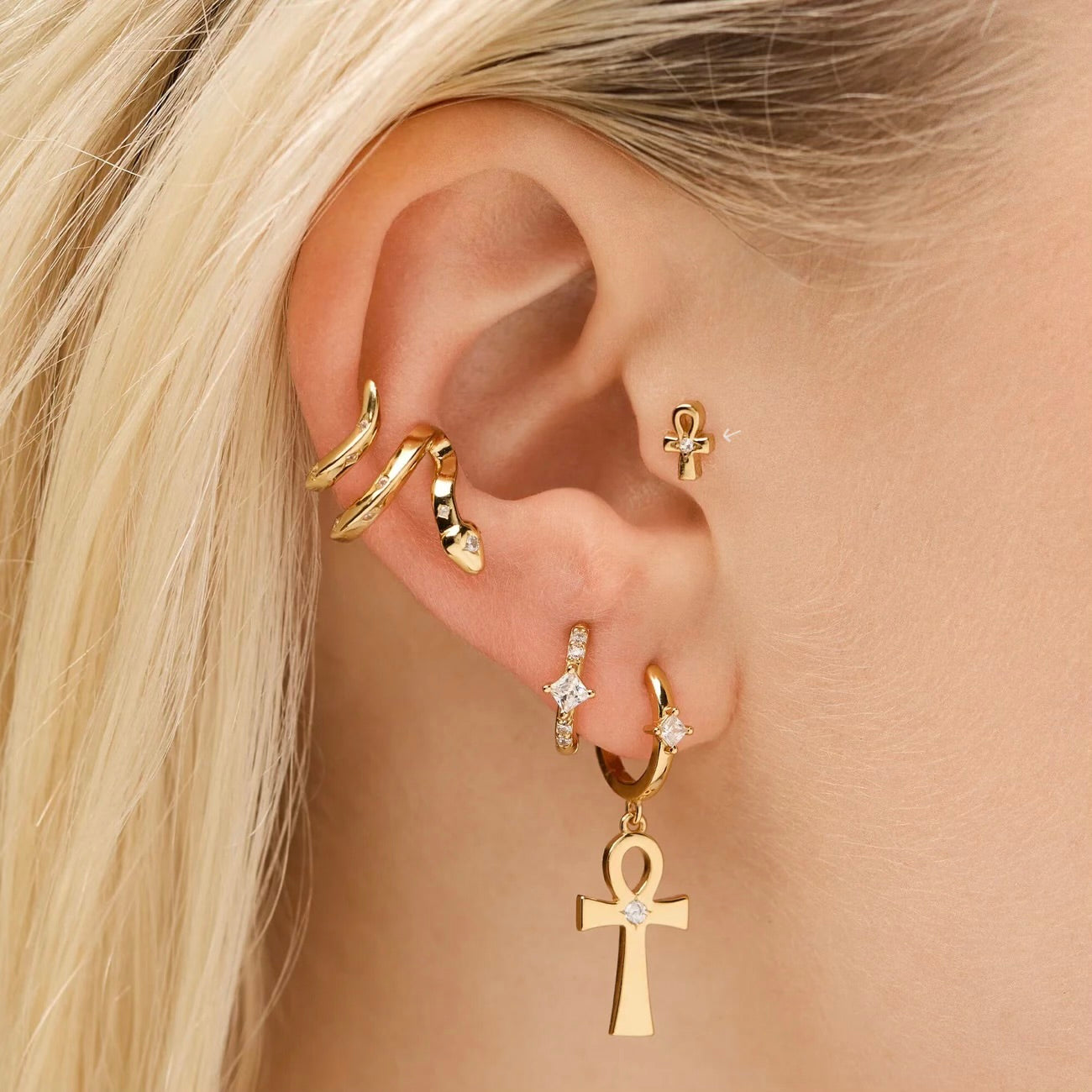 PIERCING ÂNKH BLANCHE
