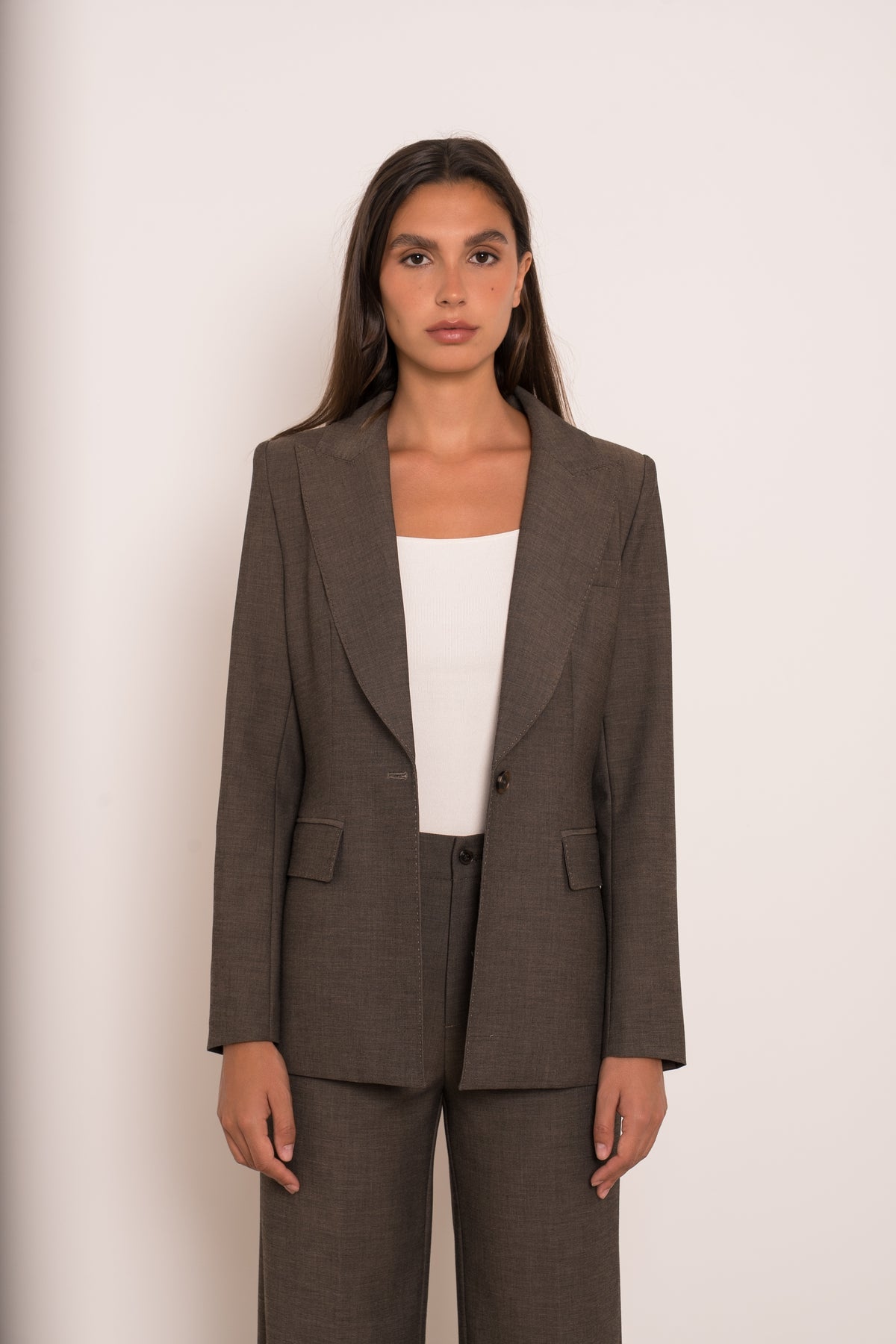 VESTE TAUPE V26163