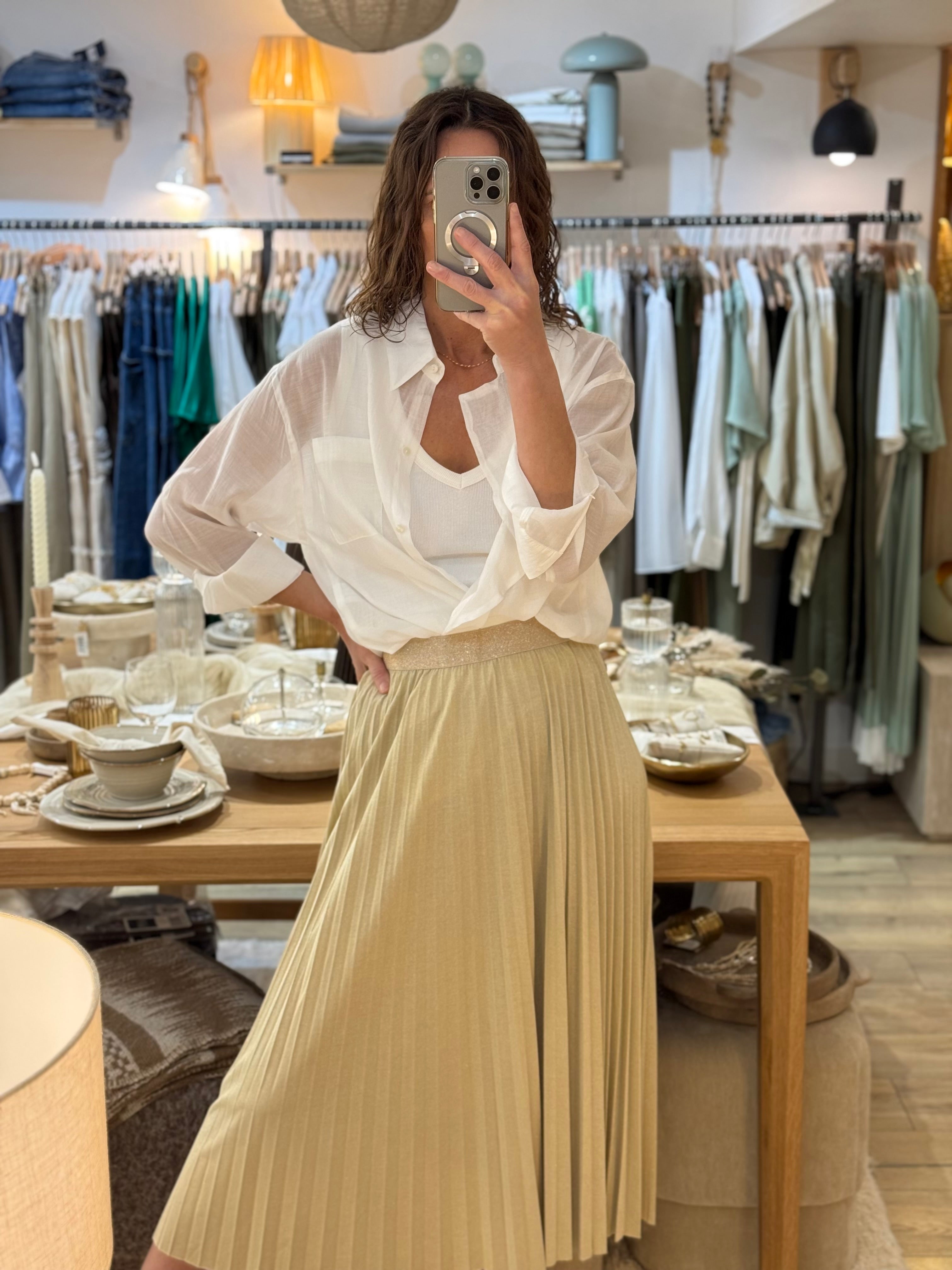 JUPE ALINE LUREX