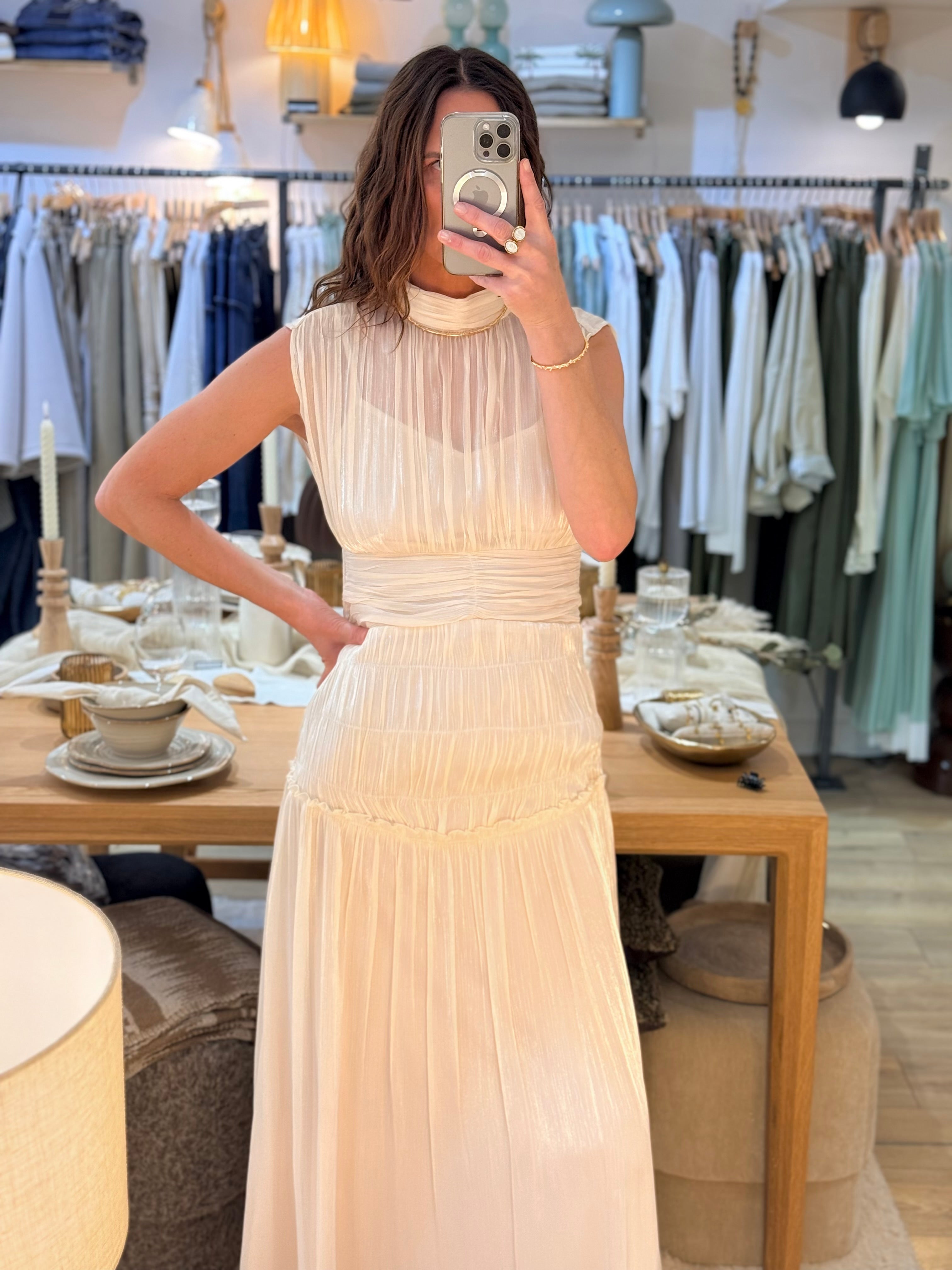 ROBE LONGUE Z0031 IVOIRE