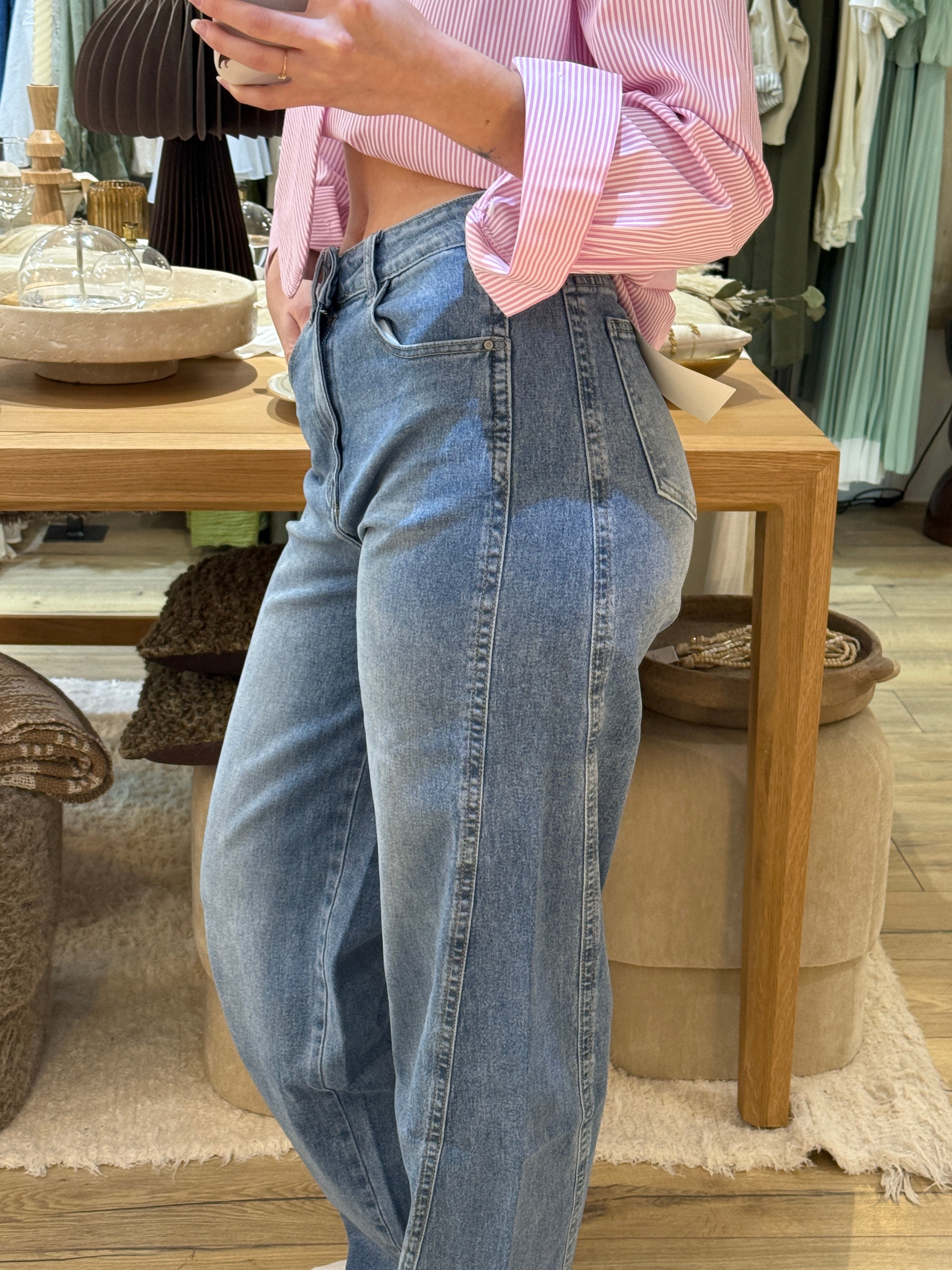 JEANS BLEU CIEL ST6009-1
