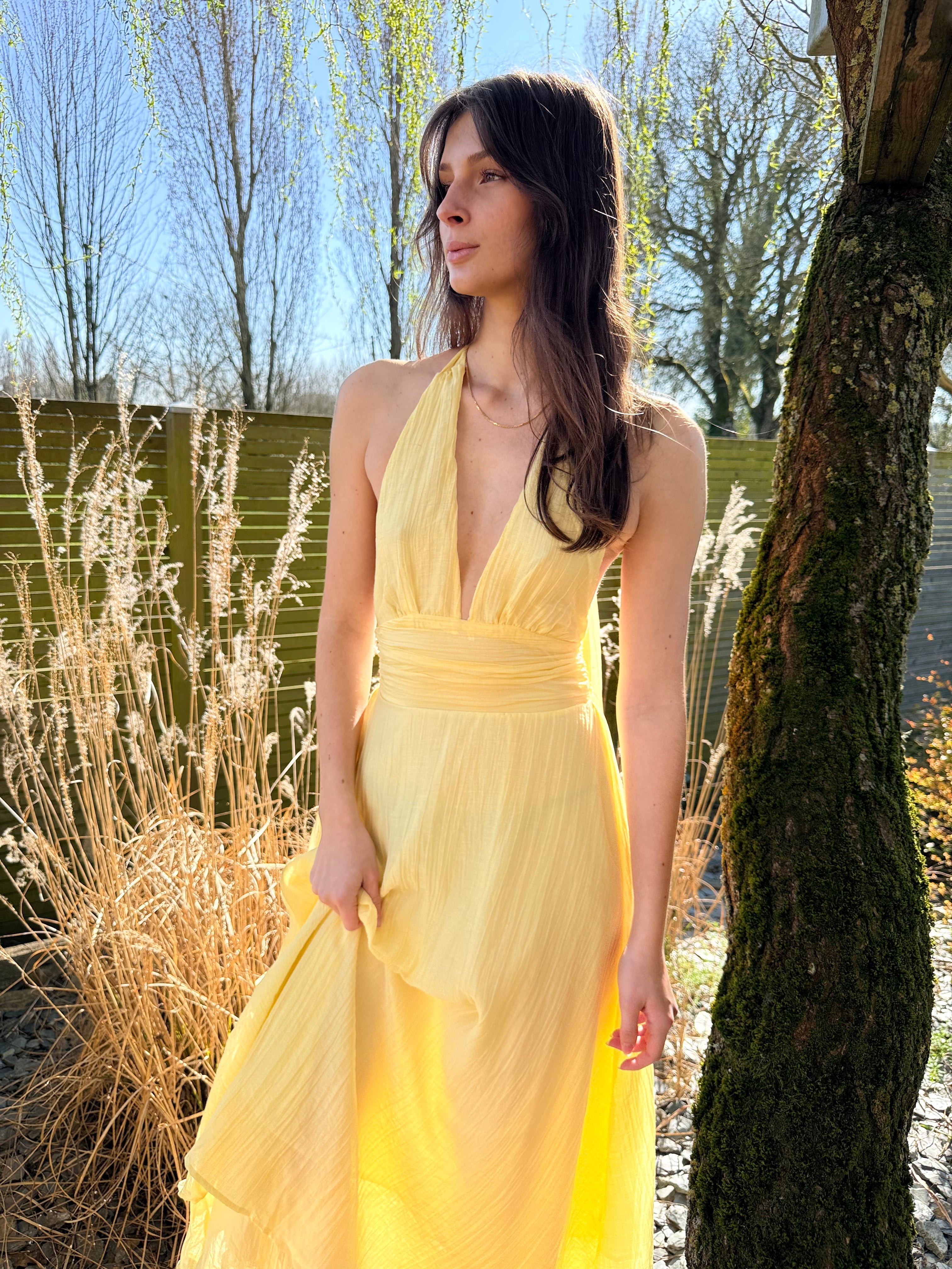 ROBE JAUNE RH0023