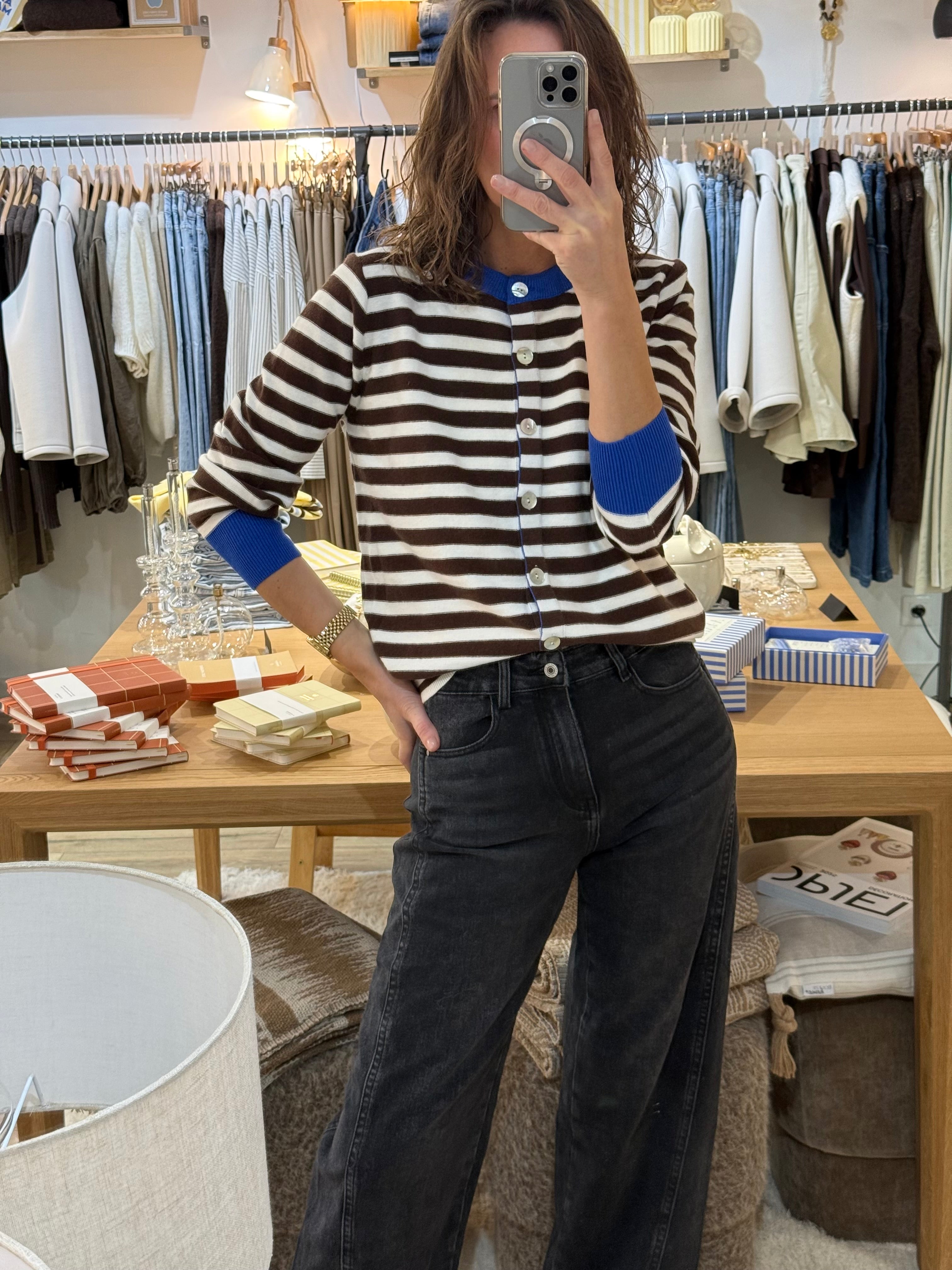 GILET RAYURES 2623-1