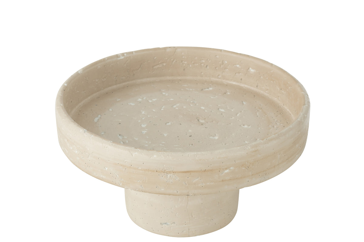 PLATEAU DECO OLINA CIMENT CREME 53011