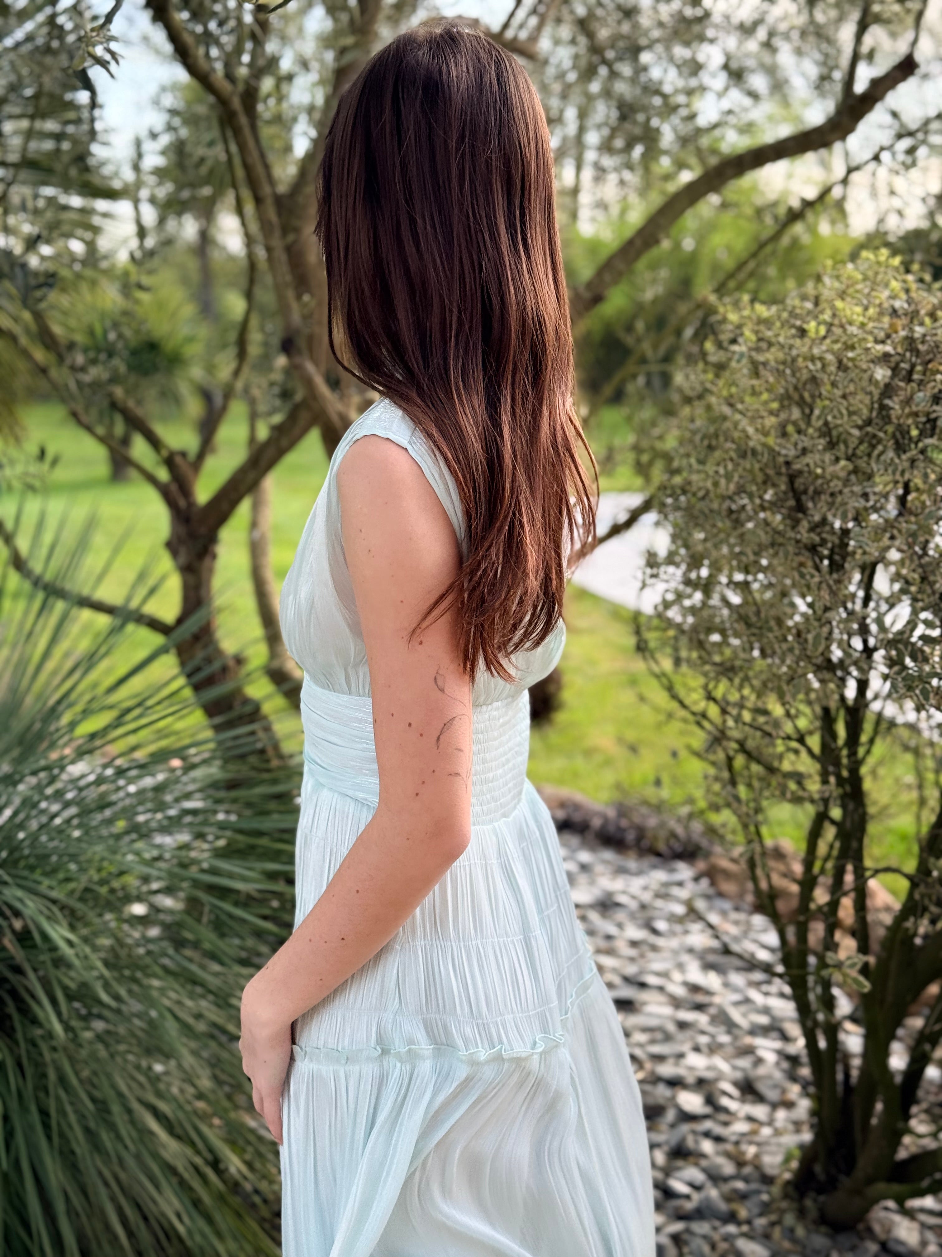 ROBE LONGUE Z0031 AQUA
