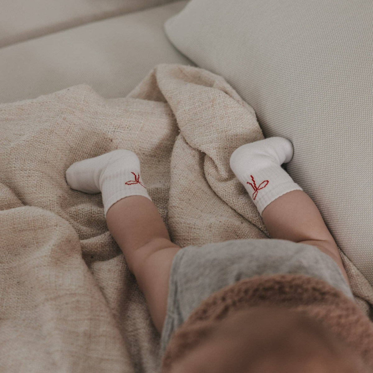 CHAUSSETTE BÉBÉ NOEUD