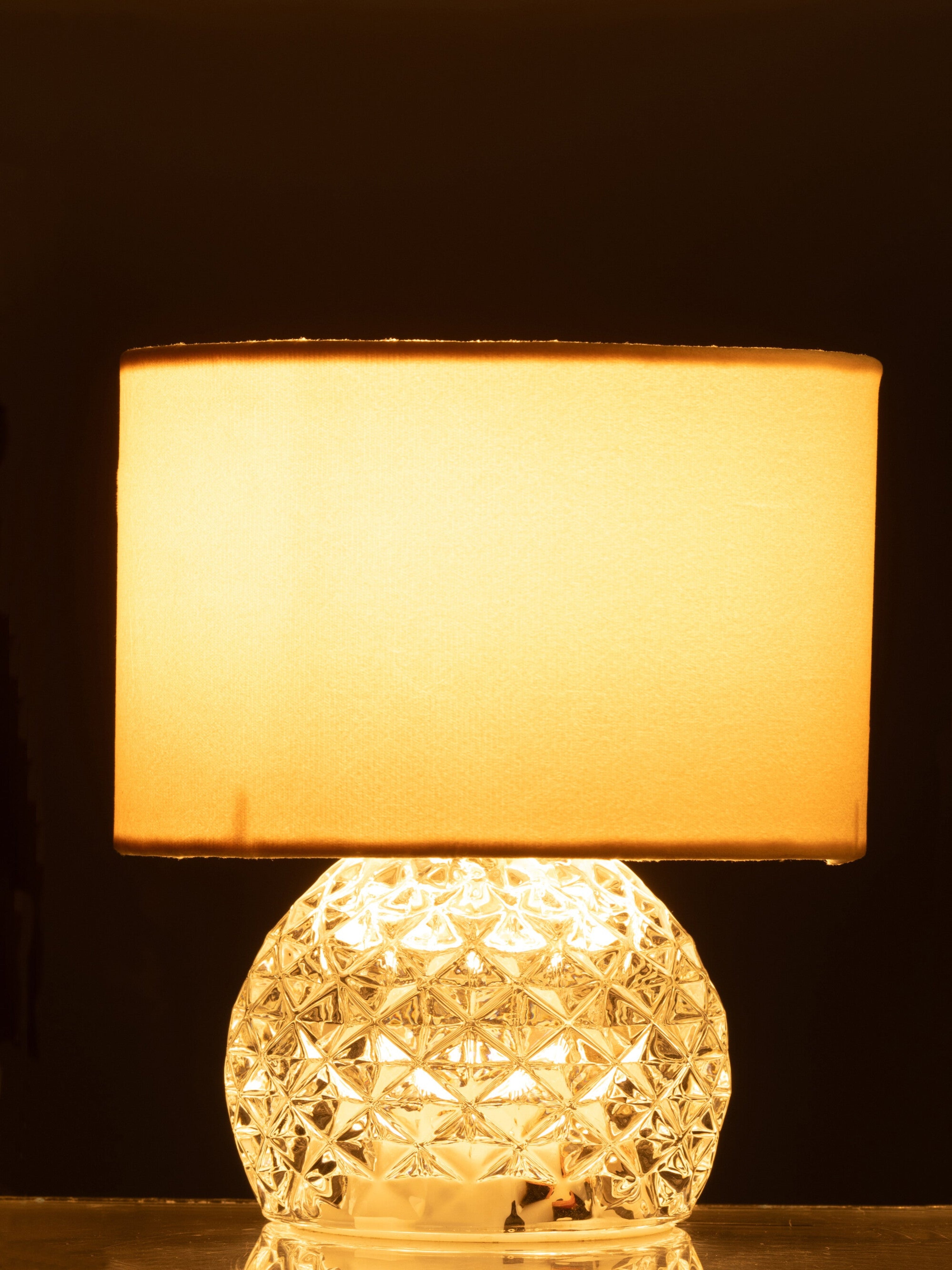 LAMPE DE TABLE VERRE LED