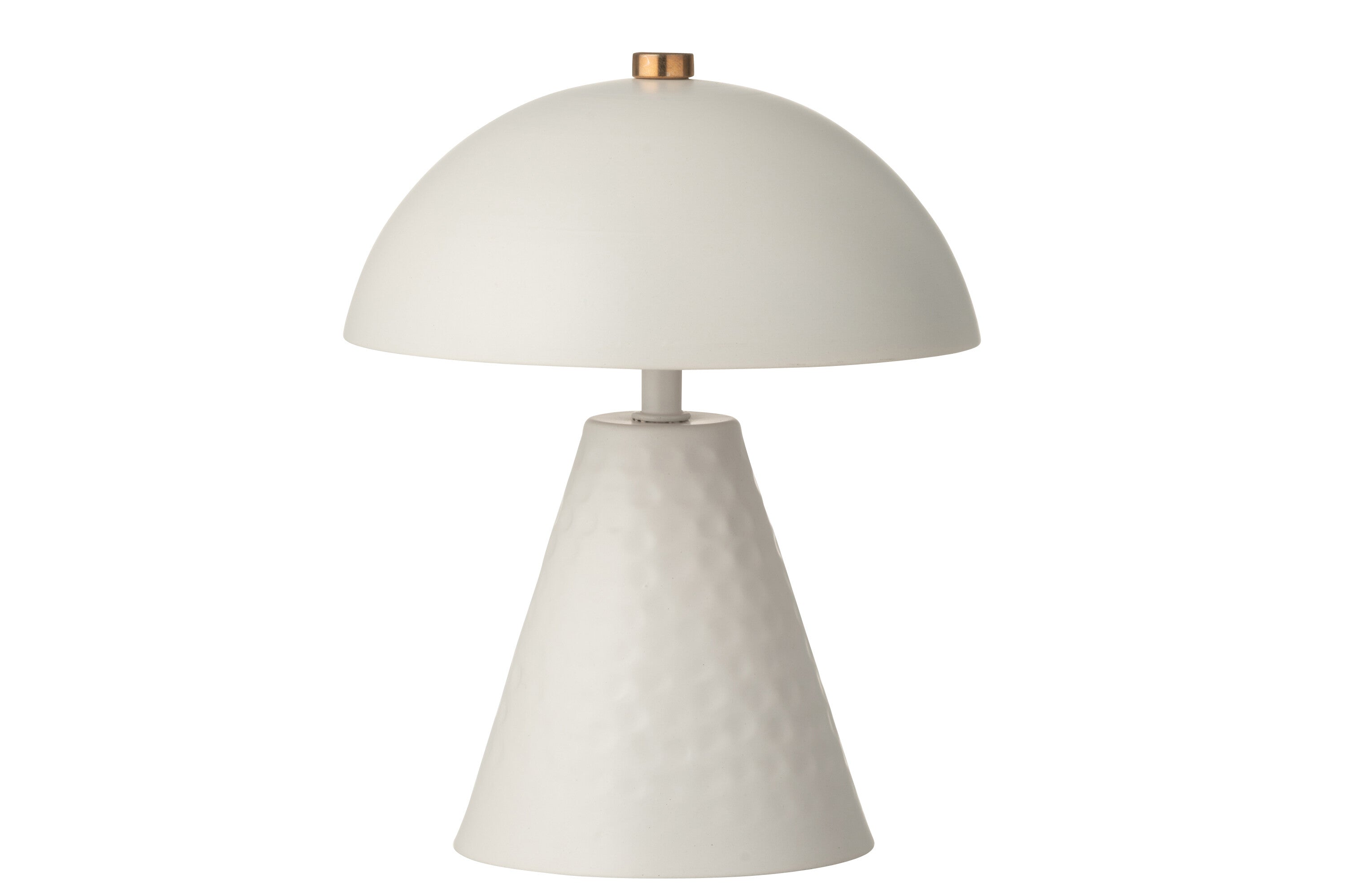 LAMPE CHAMPIGNON FER BLANC