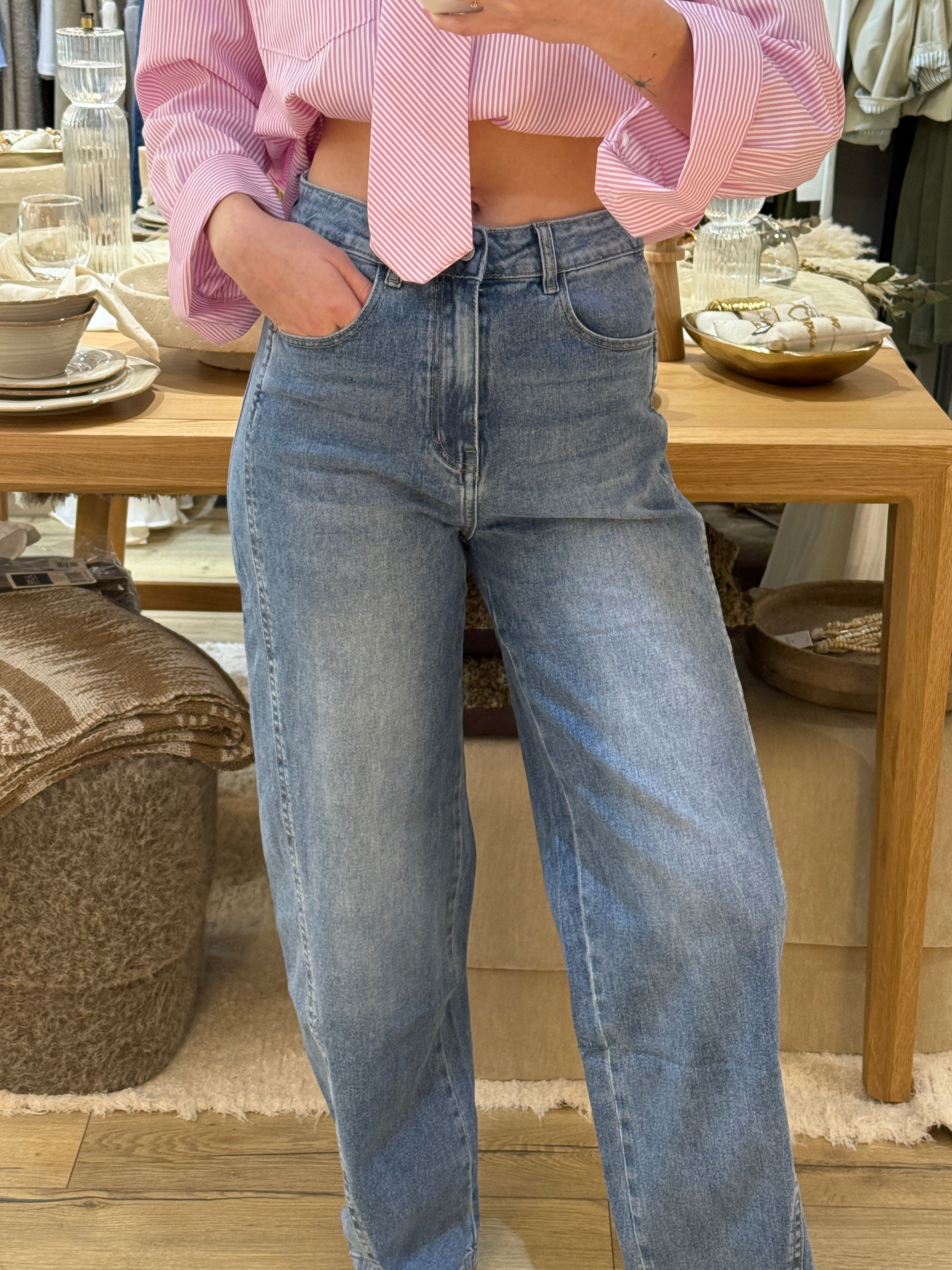 JEANS BLEU CIEL ST6009-1