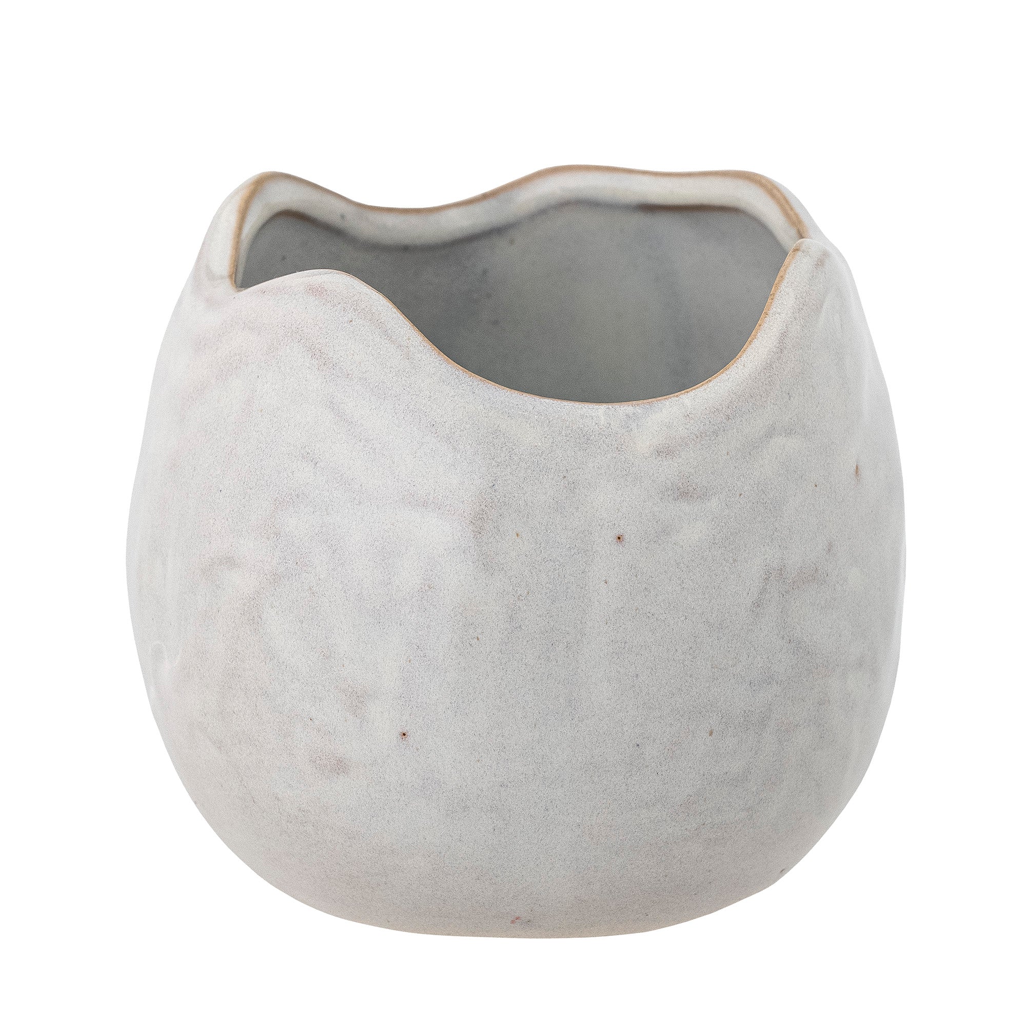 PENNIE POT DE FLEURS, BLANC, GRES