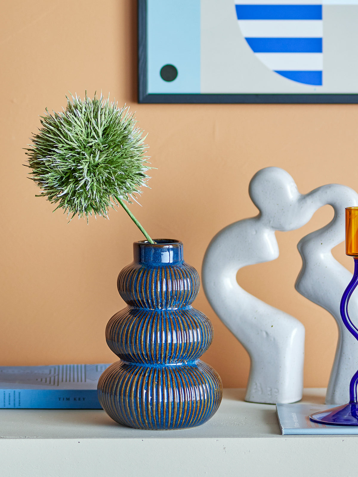 MYRTLE VASE BLEU