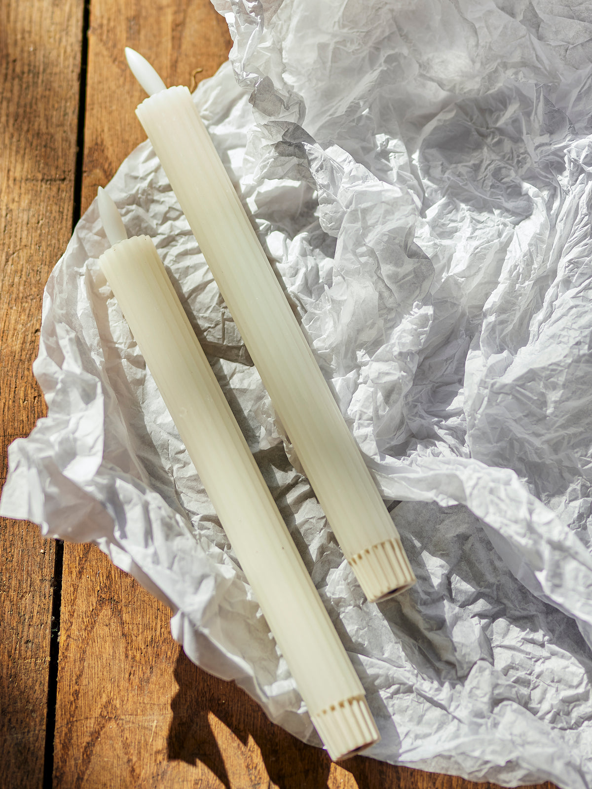 PONZA BOUGIE LED, BLANC