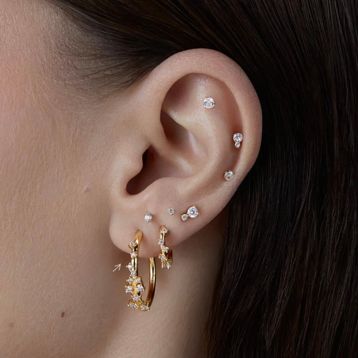 BOUCLE GRANDE ARCTIQUE OR