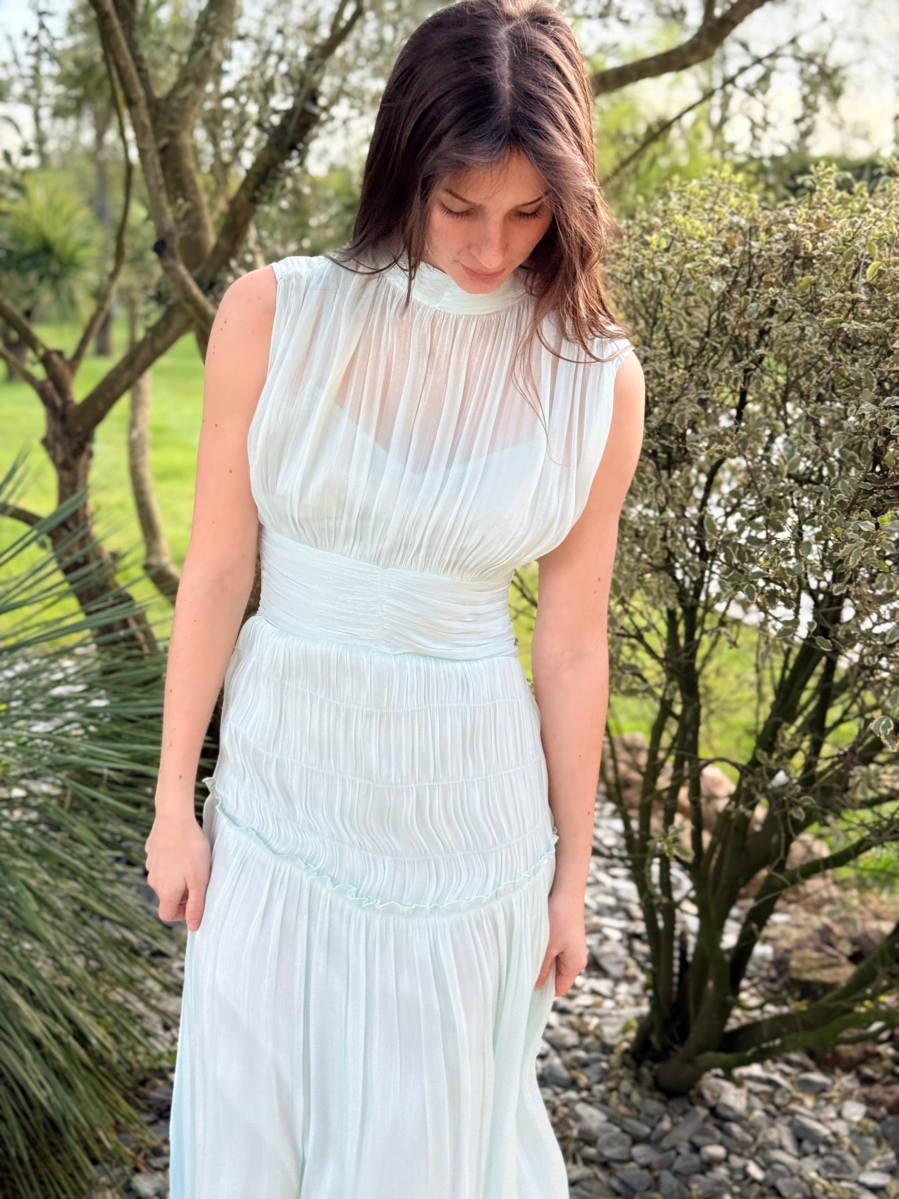 ROBE LONGUE Z0031 AQUA