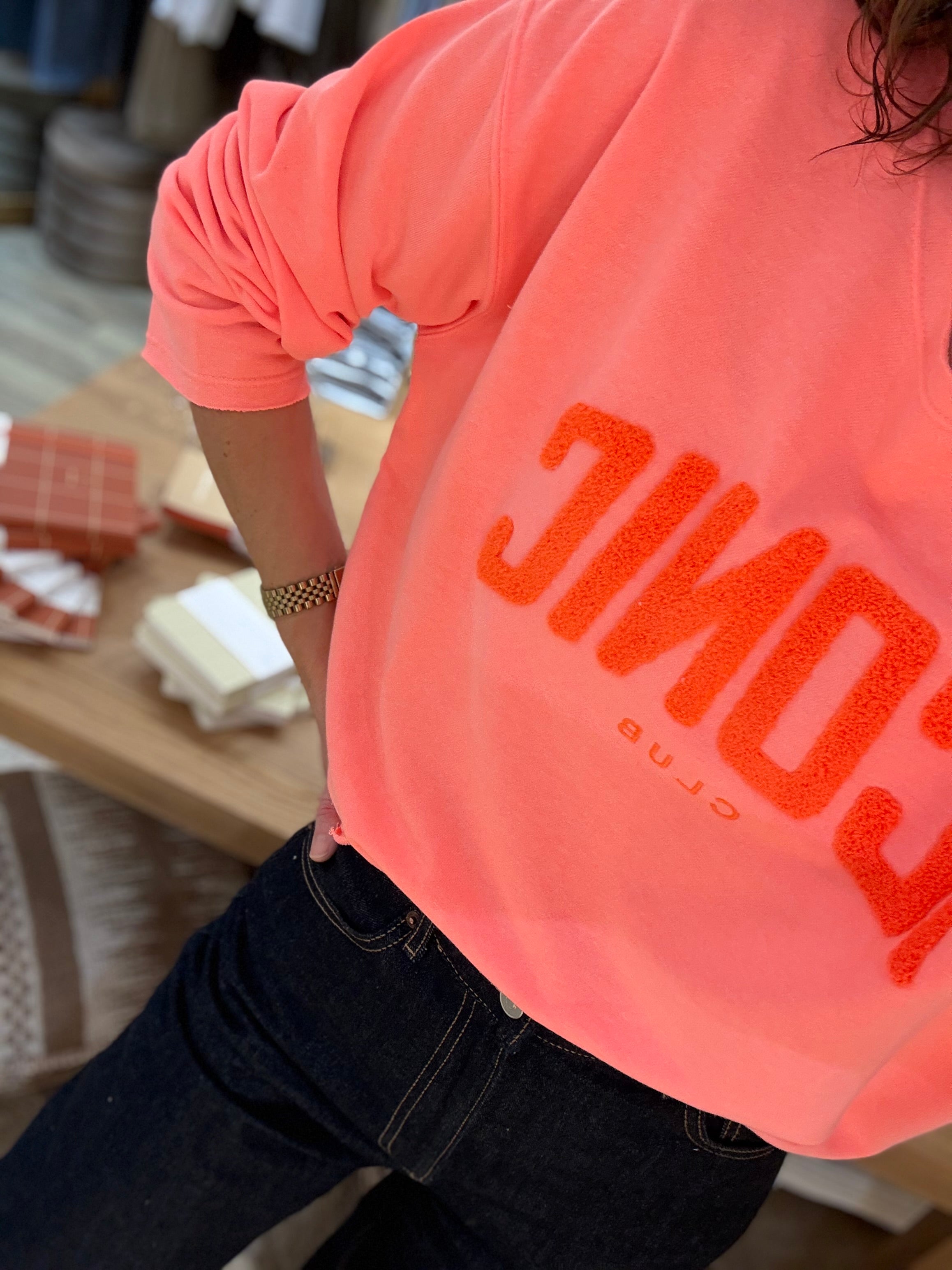 SWEAT ORANGE FLUO Q2091