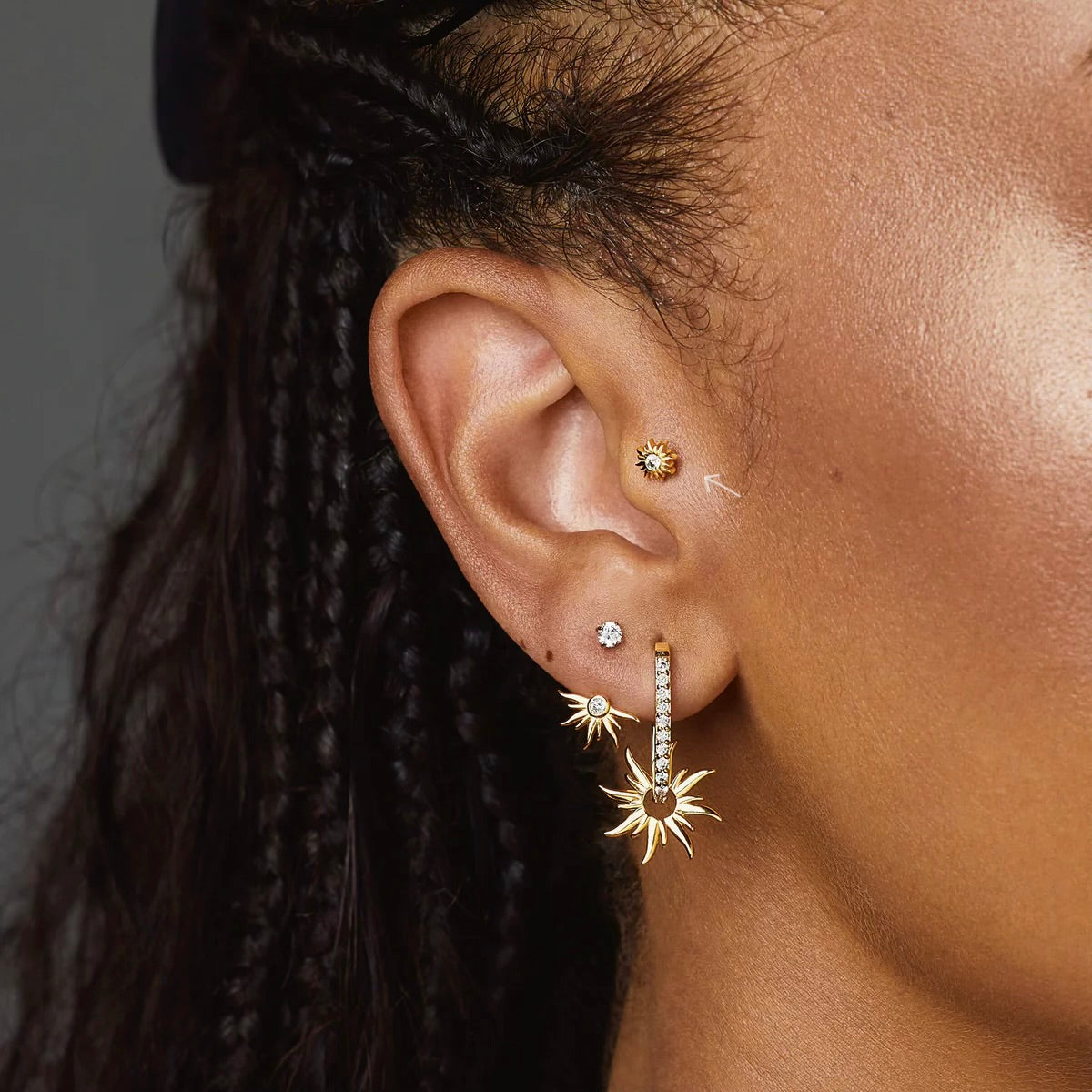 PIERCING SOLEIL TITANE