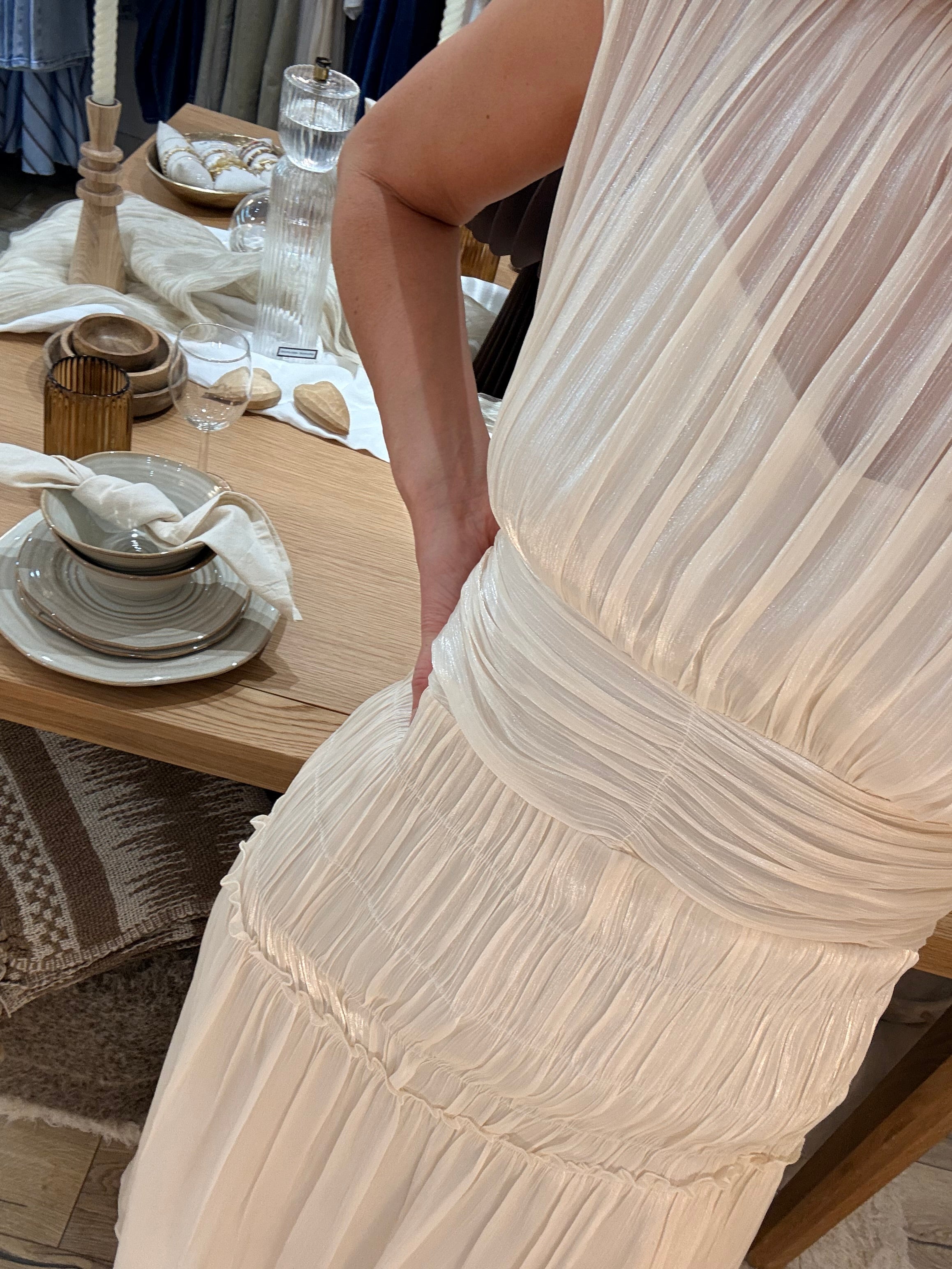 ROBE LONGUE Z0031 IVOIRE