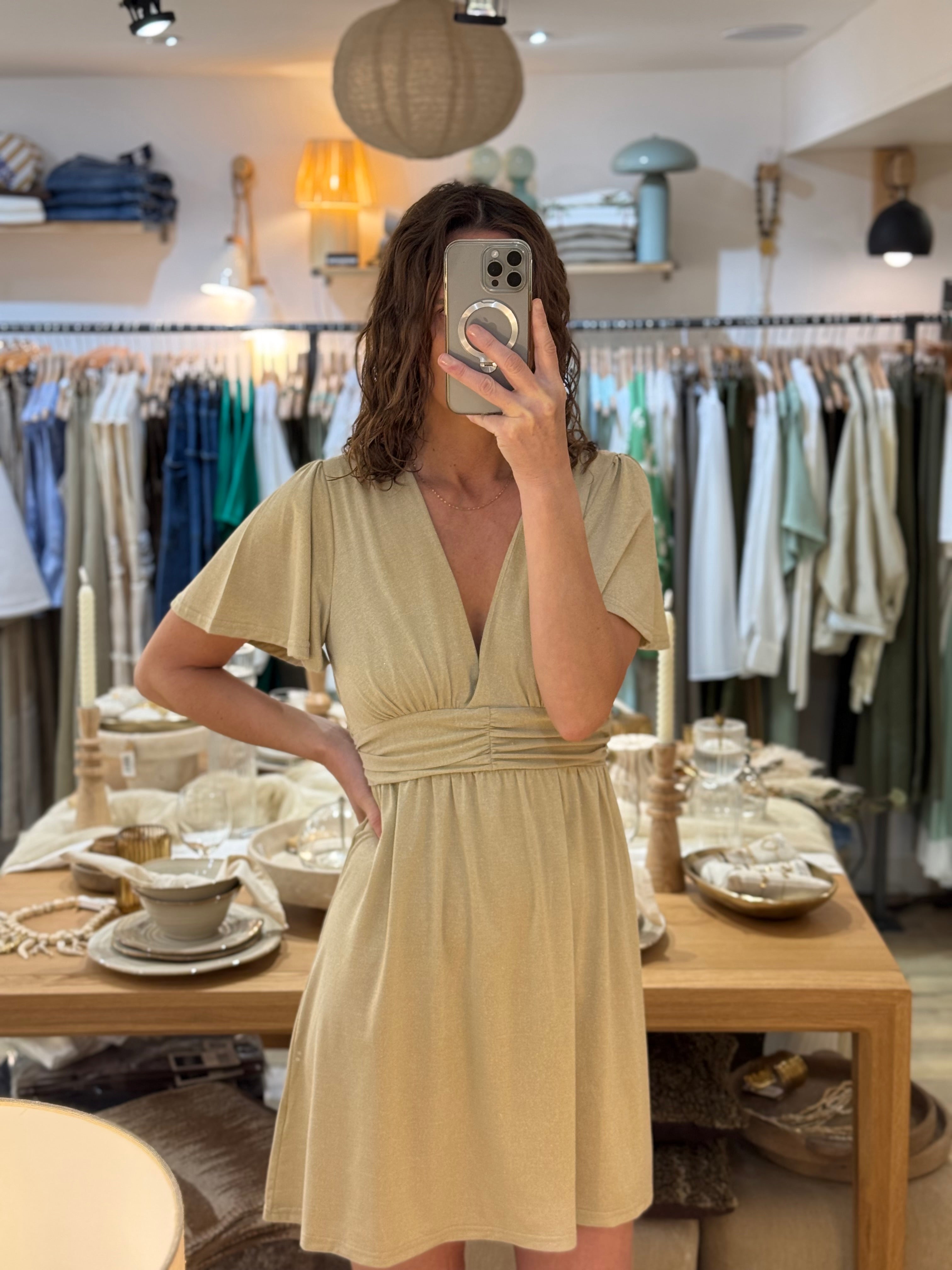 ROBE COURTE ALINE LUREX
