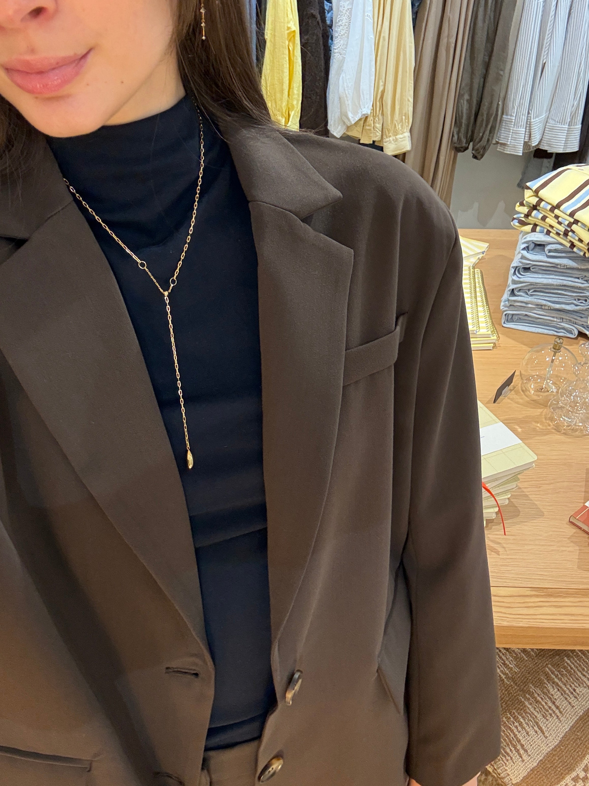 VESTE BLAZER MARRON 3816