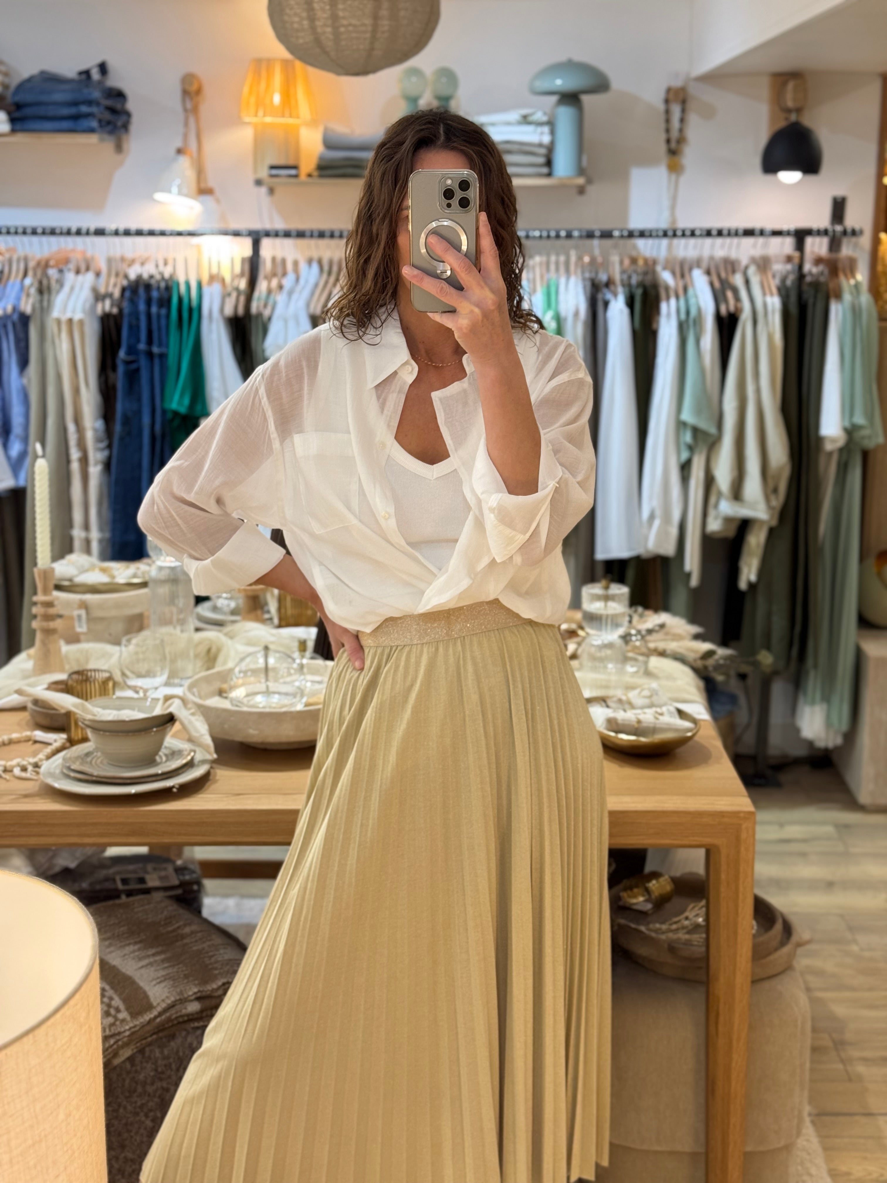 JUPE ALINE LUREX