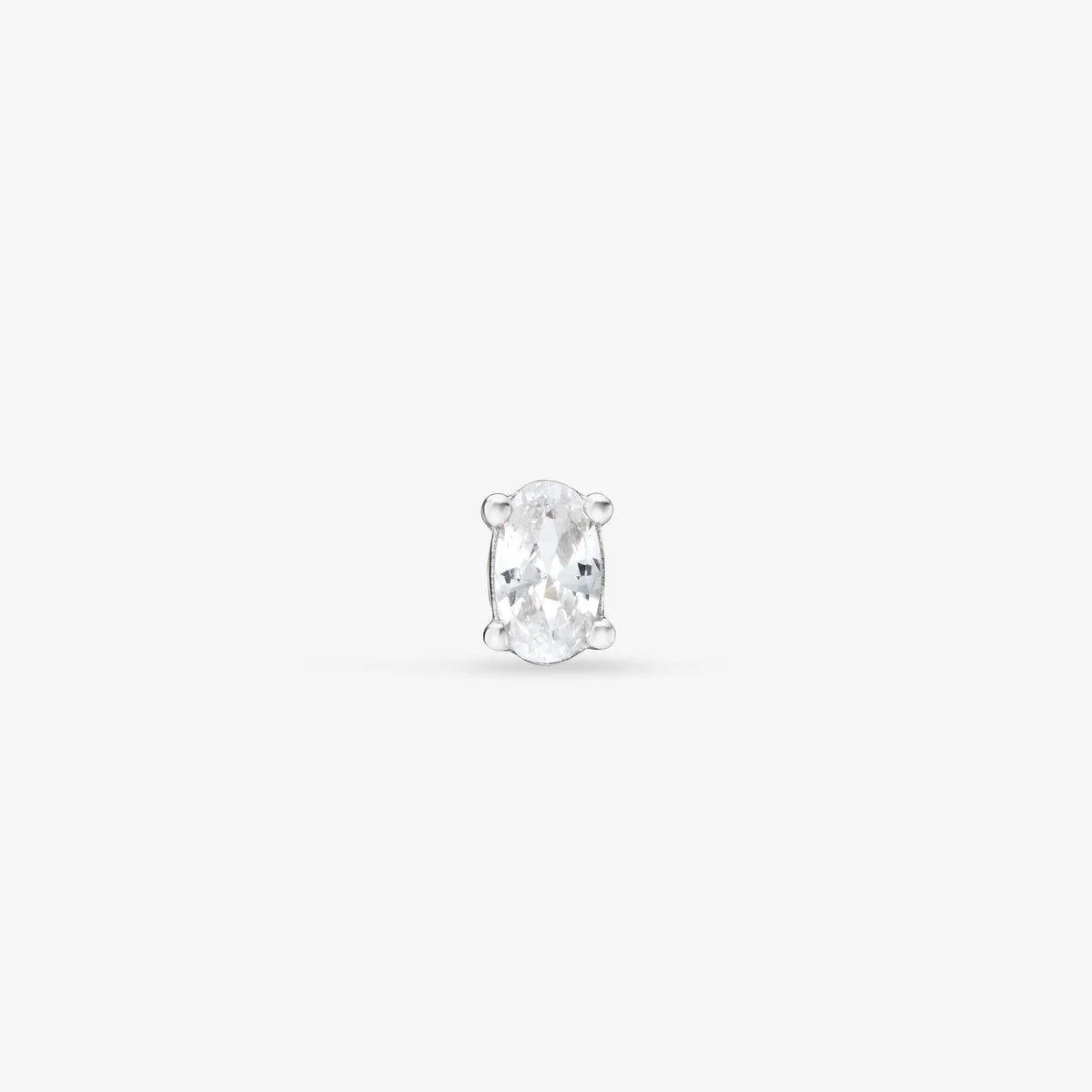 BOUCLE KHEPRI BLANCHE ARGENT