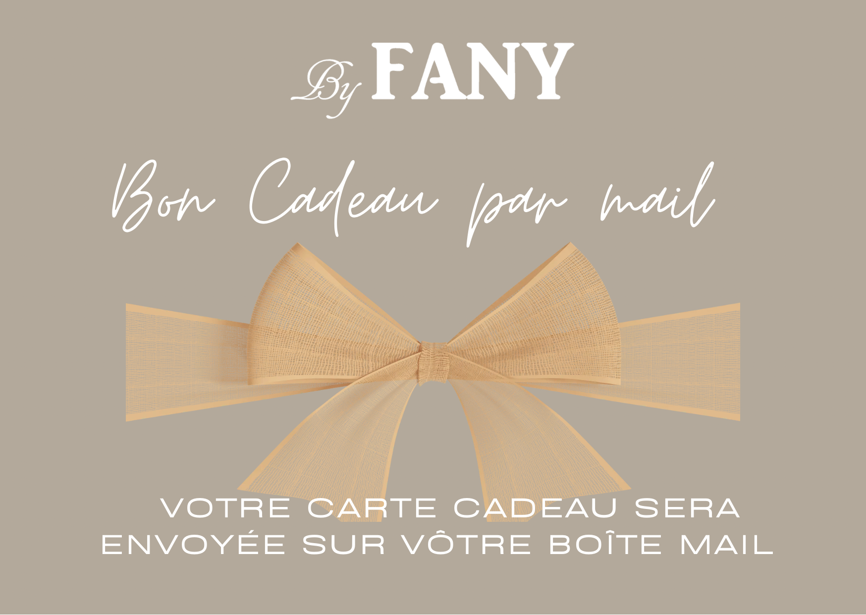 E-Carte cadeau (par mail)