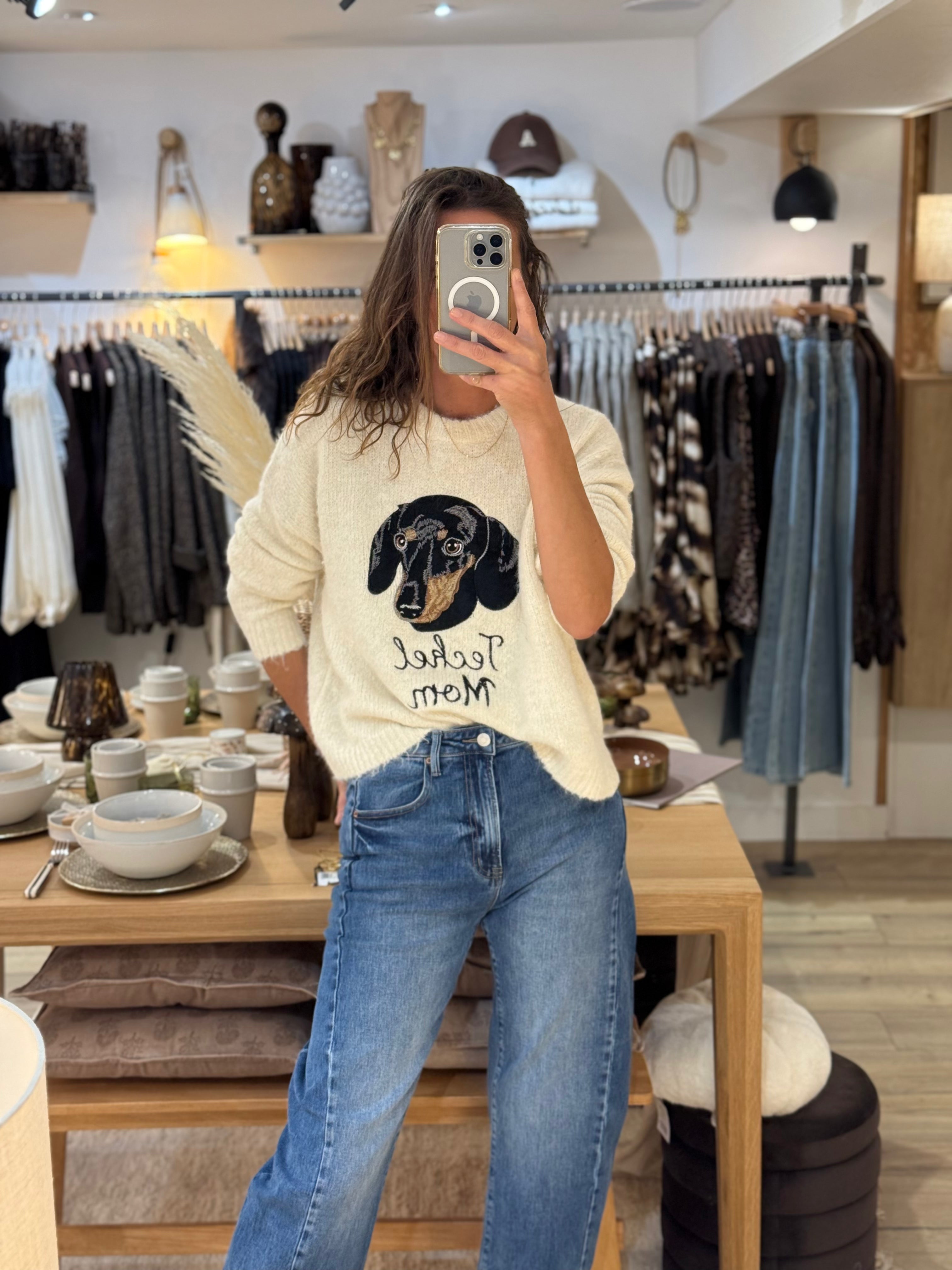 PULL TECKEL M3020-1 BEIGE