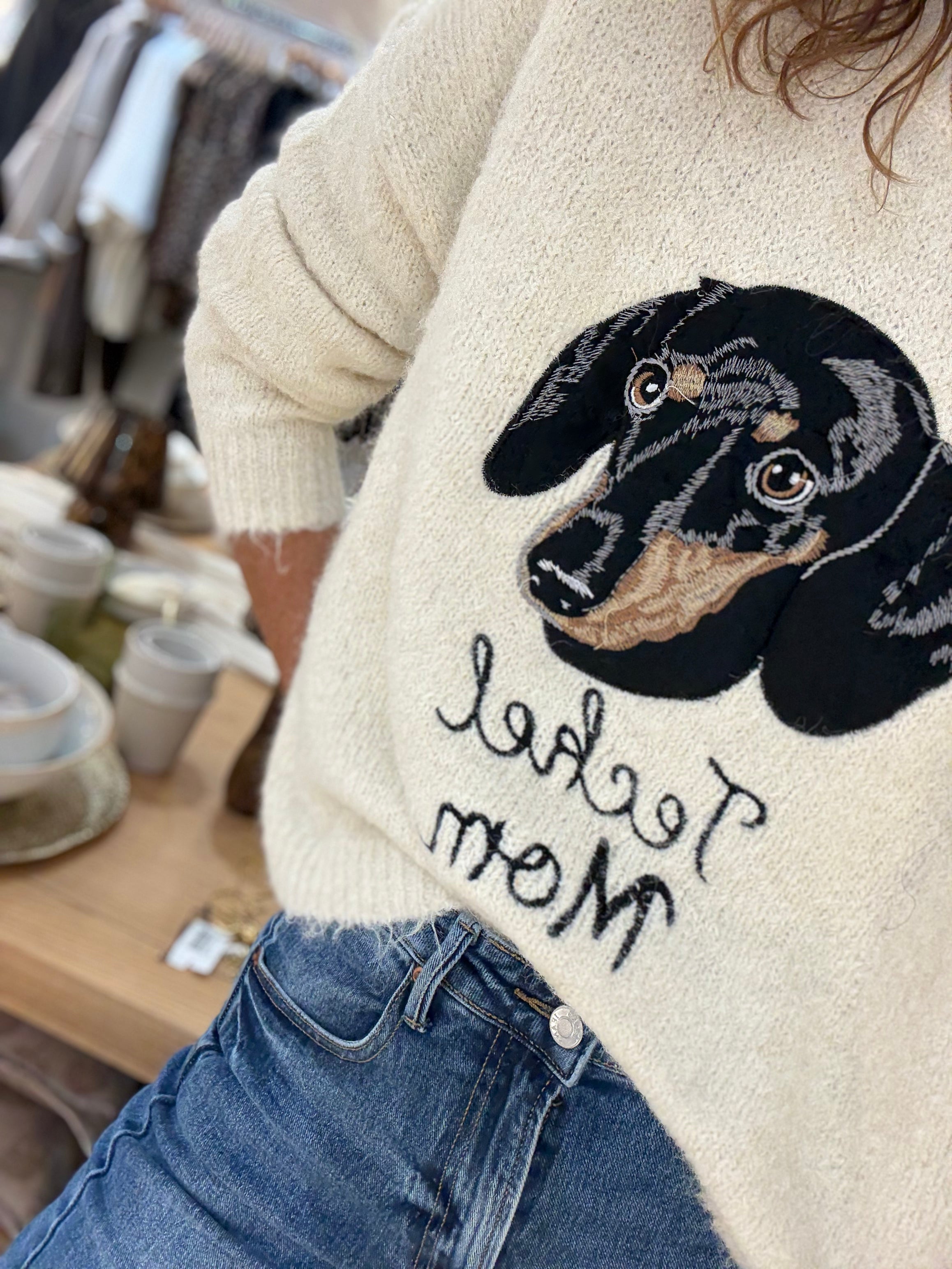 PULL TECKEL M3020-1 BEIGE