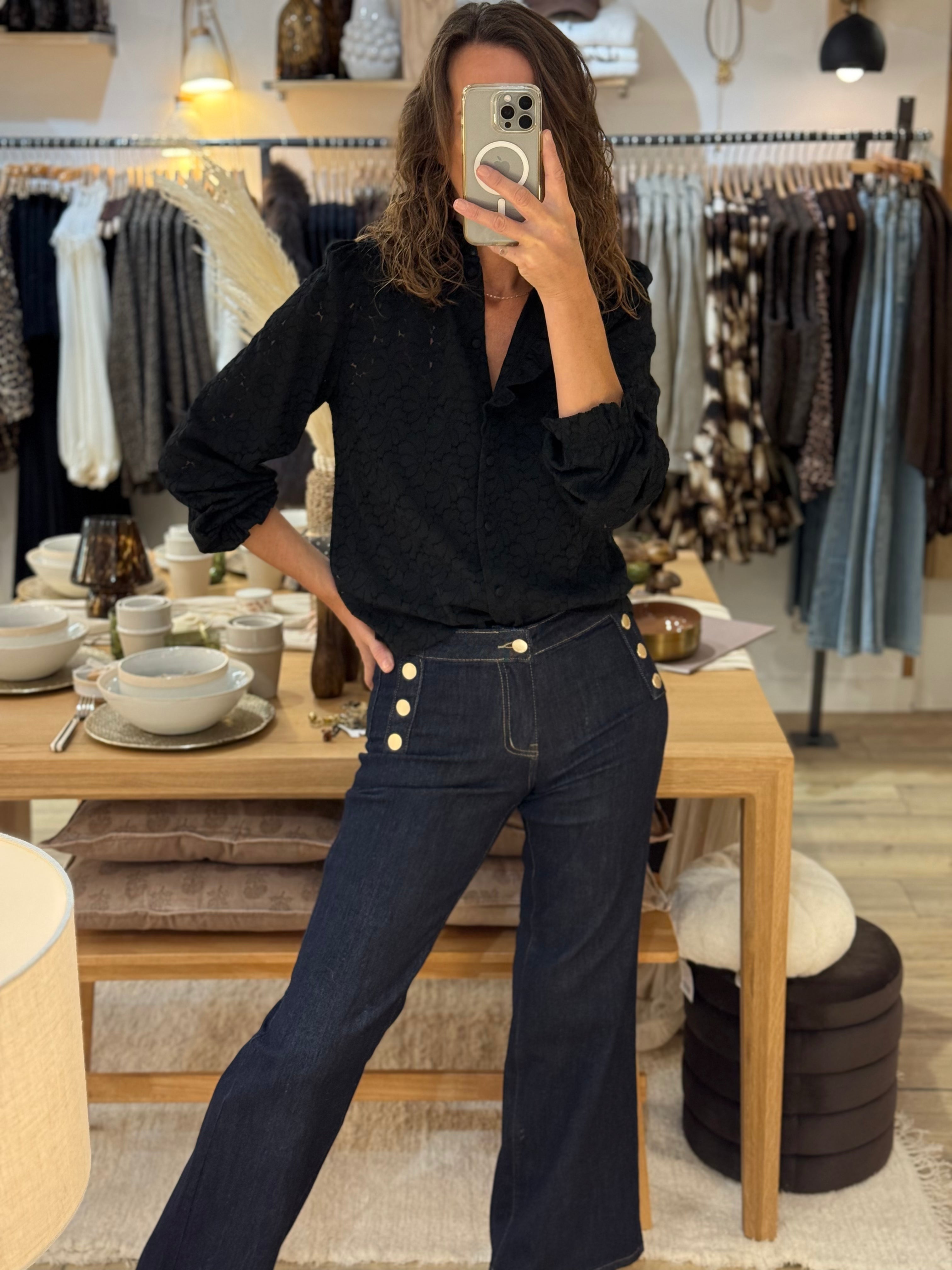 CHEMISE DENTELLE 80968 BLACK