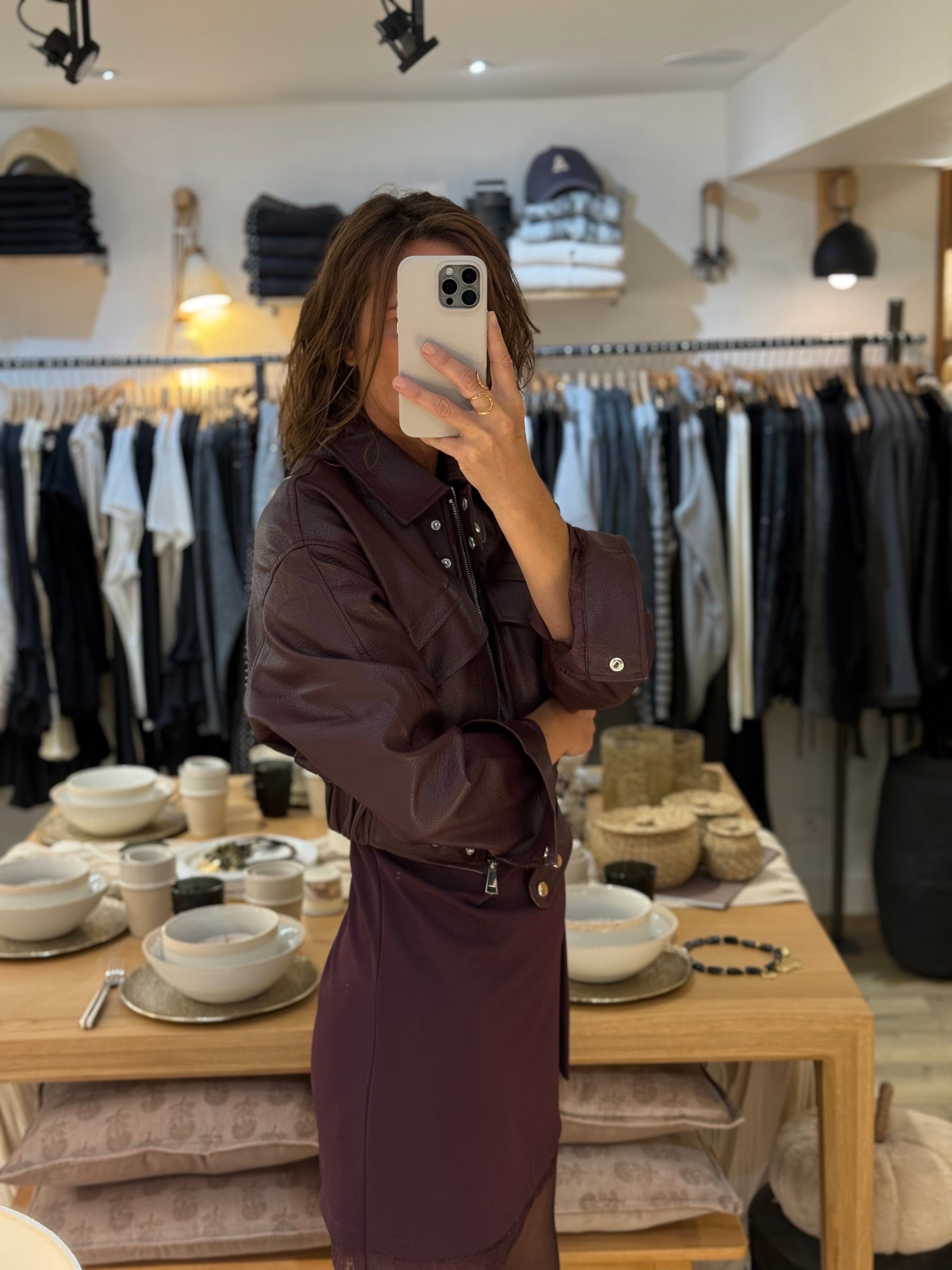 VESTE BERENICE PRUNE