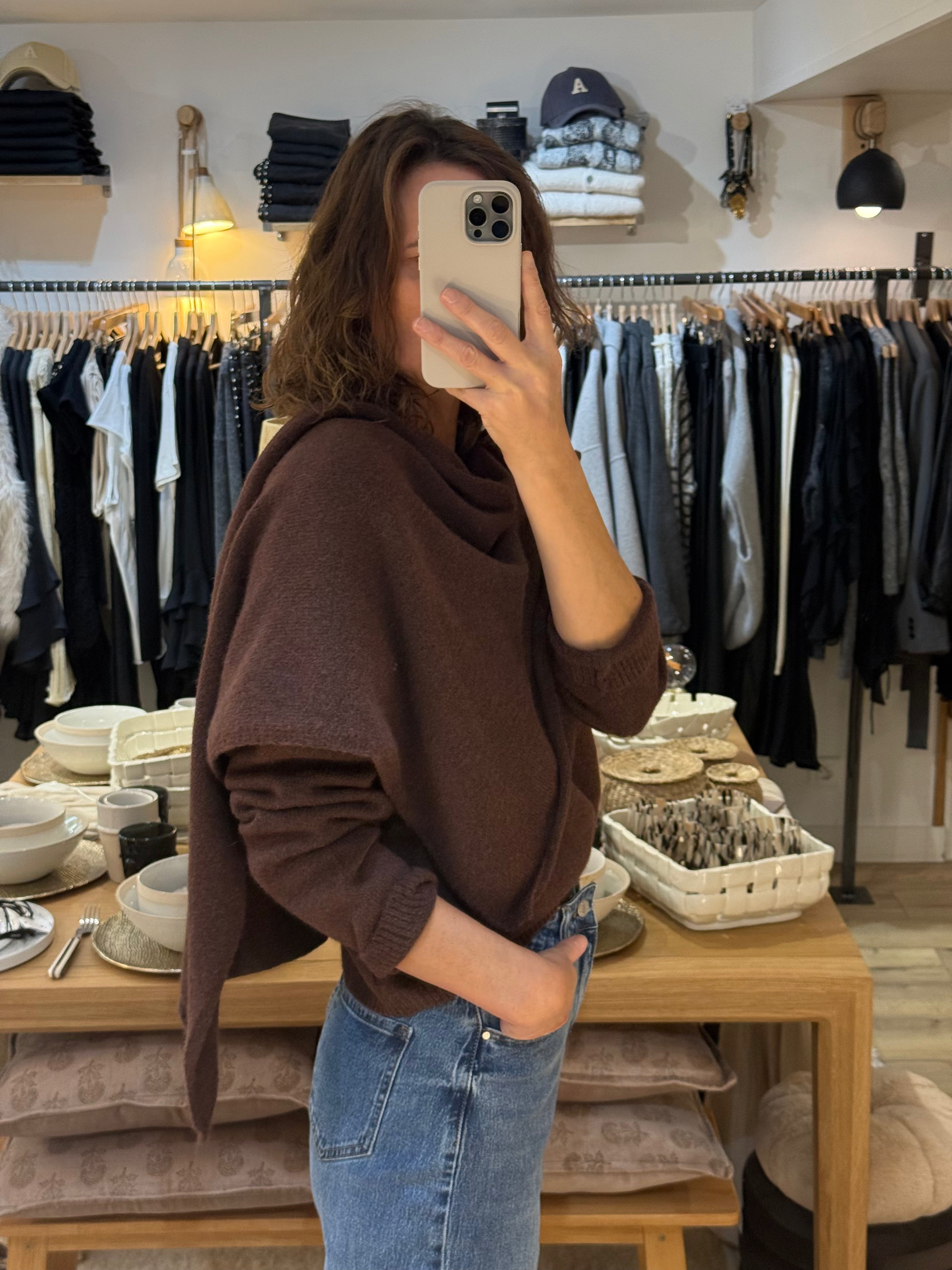 PULL CAPE XSJ1069-6 COFFEE