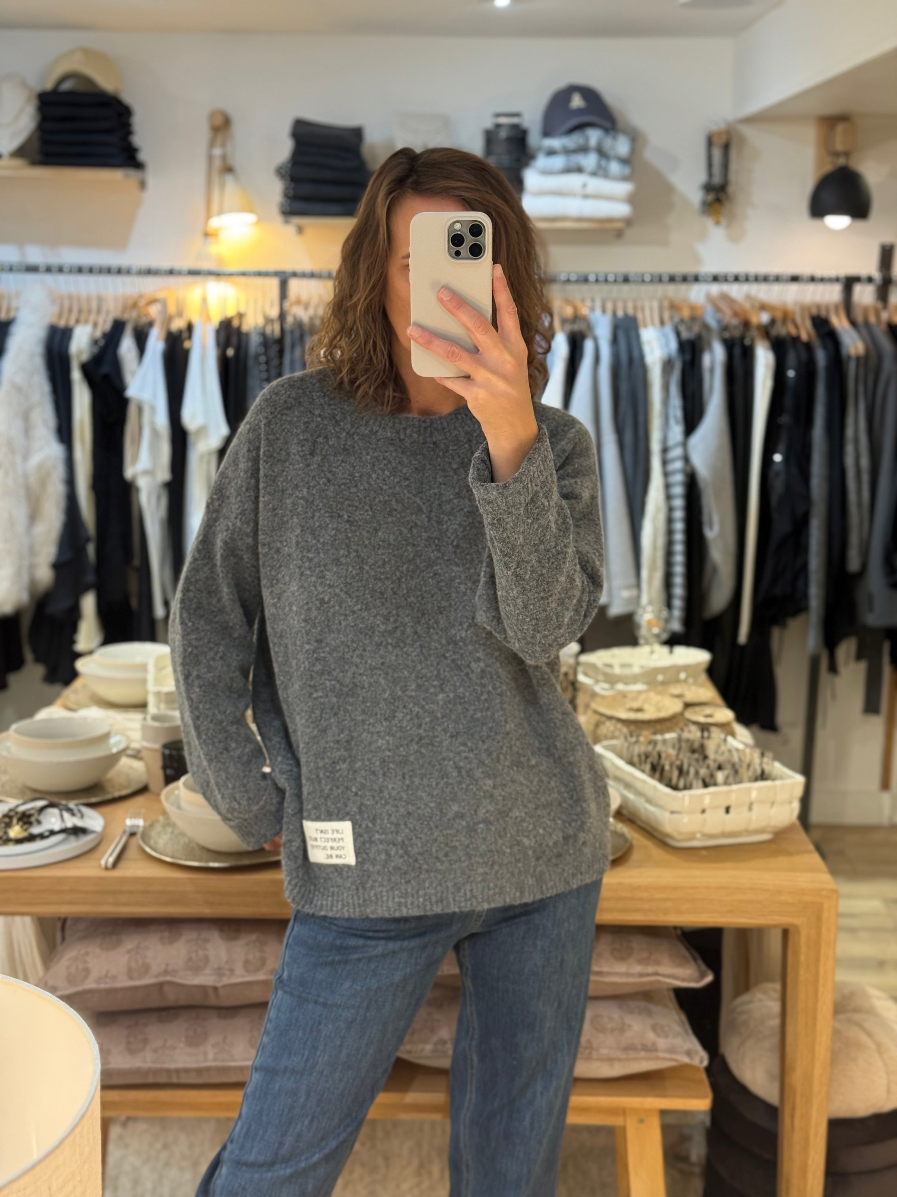 PULL SK28748 GRIS
