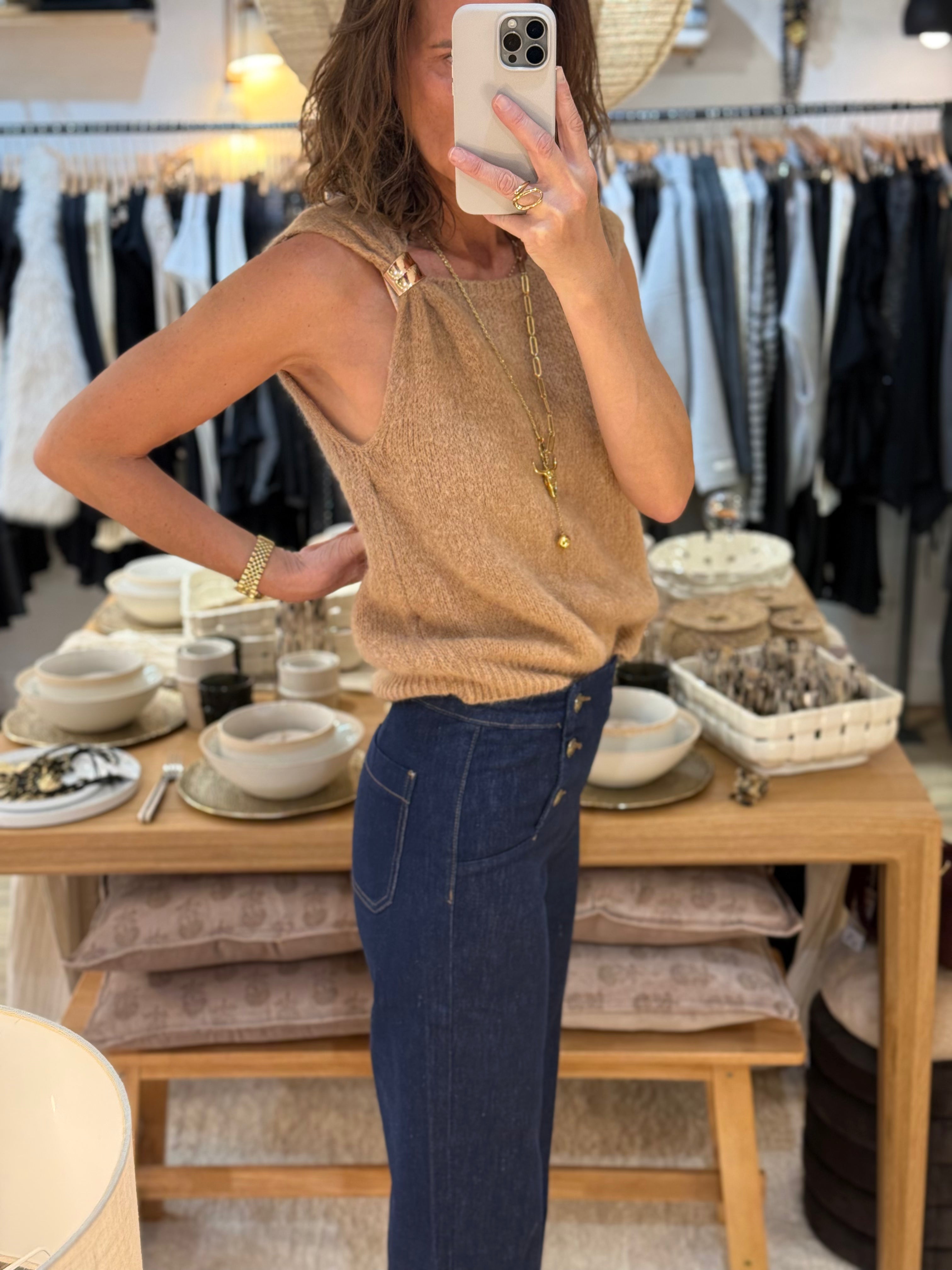 PULL BIJOUX 50056 BEIGE