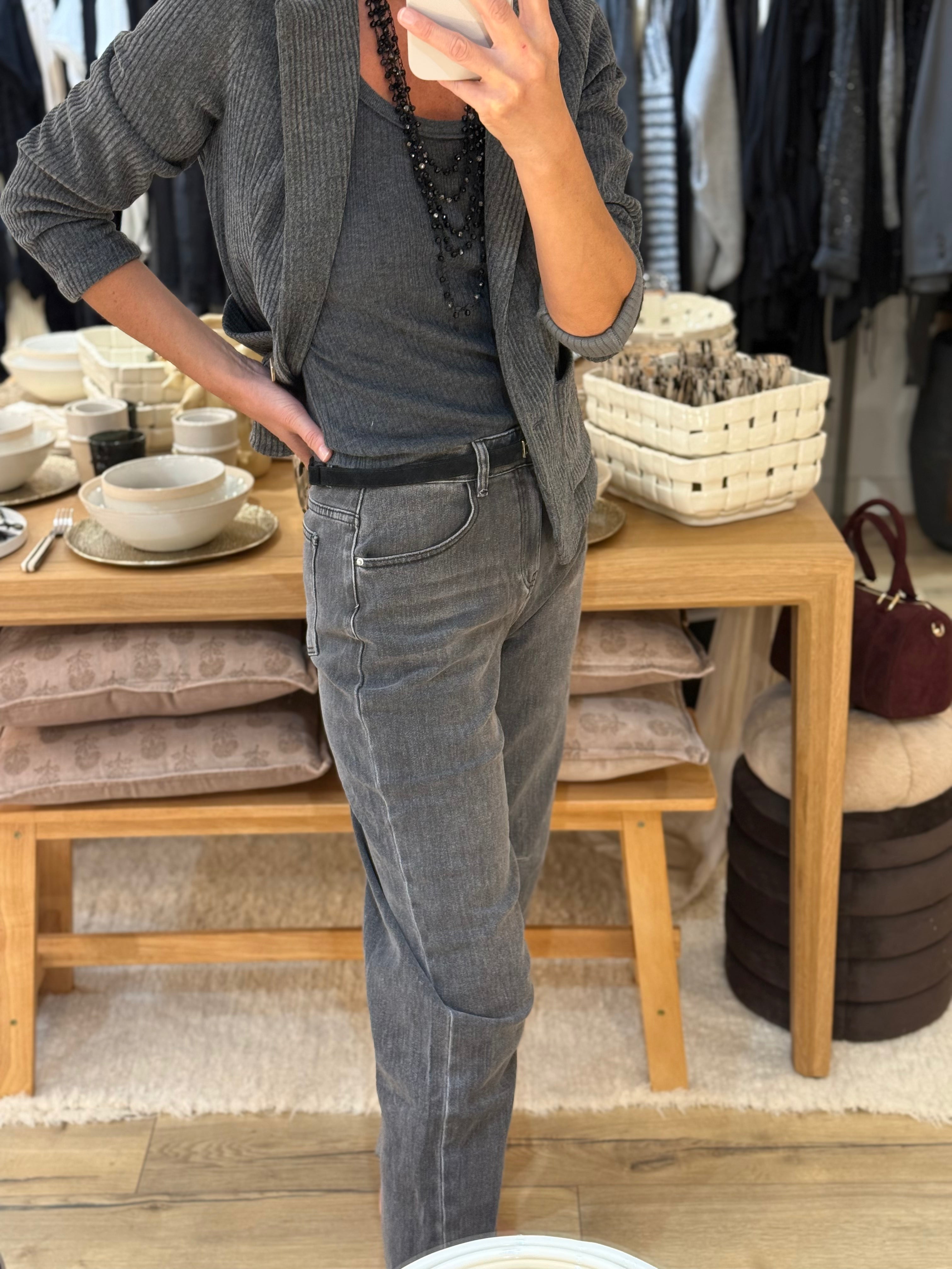 JEANS GRIS BARREL ST3003-2