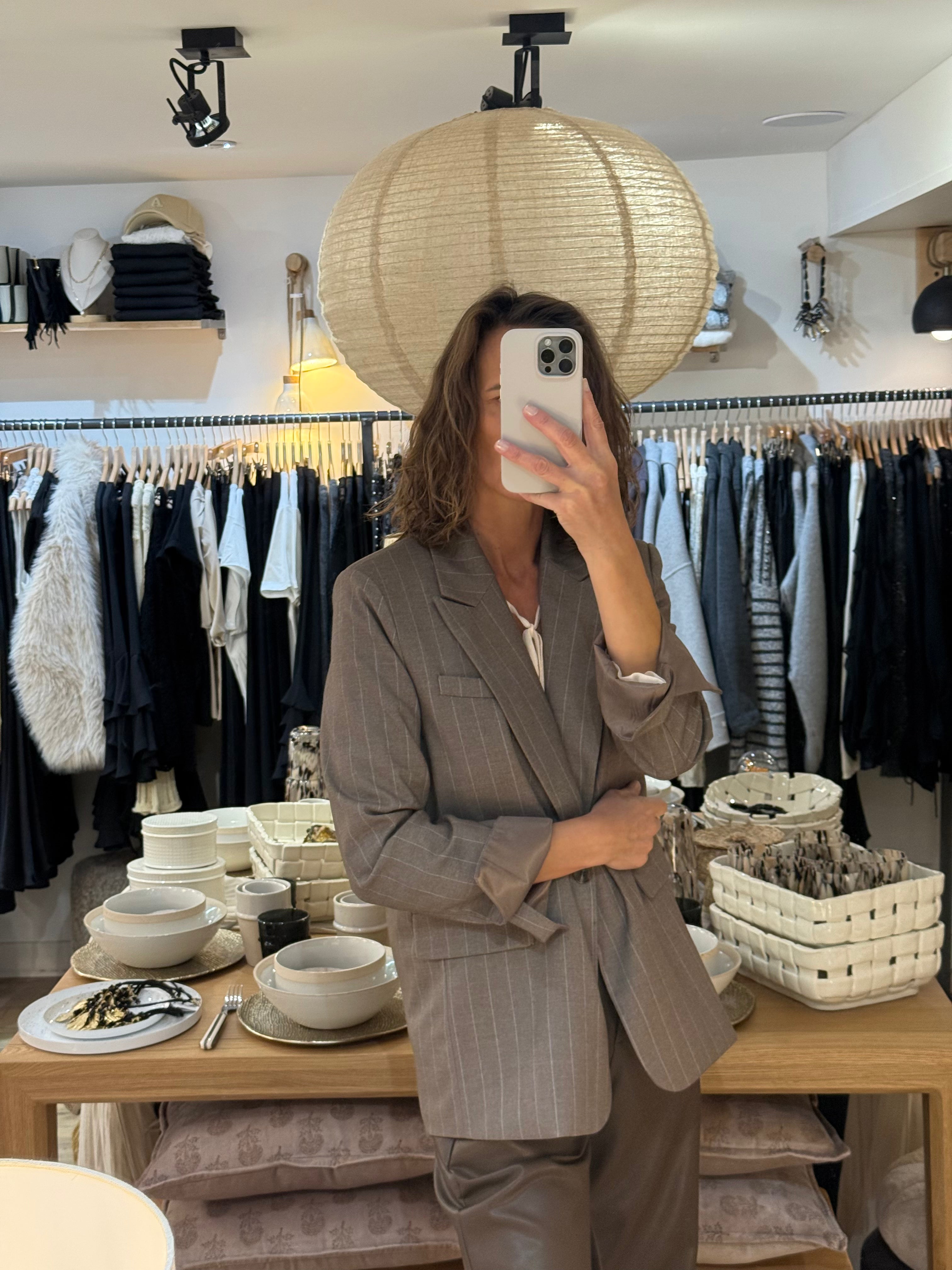 VESTE OVERSIZE V-2511B BEIGE