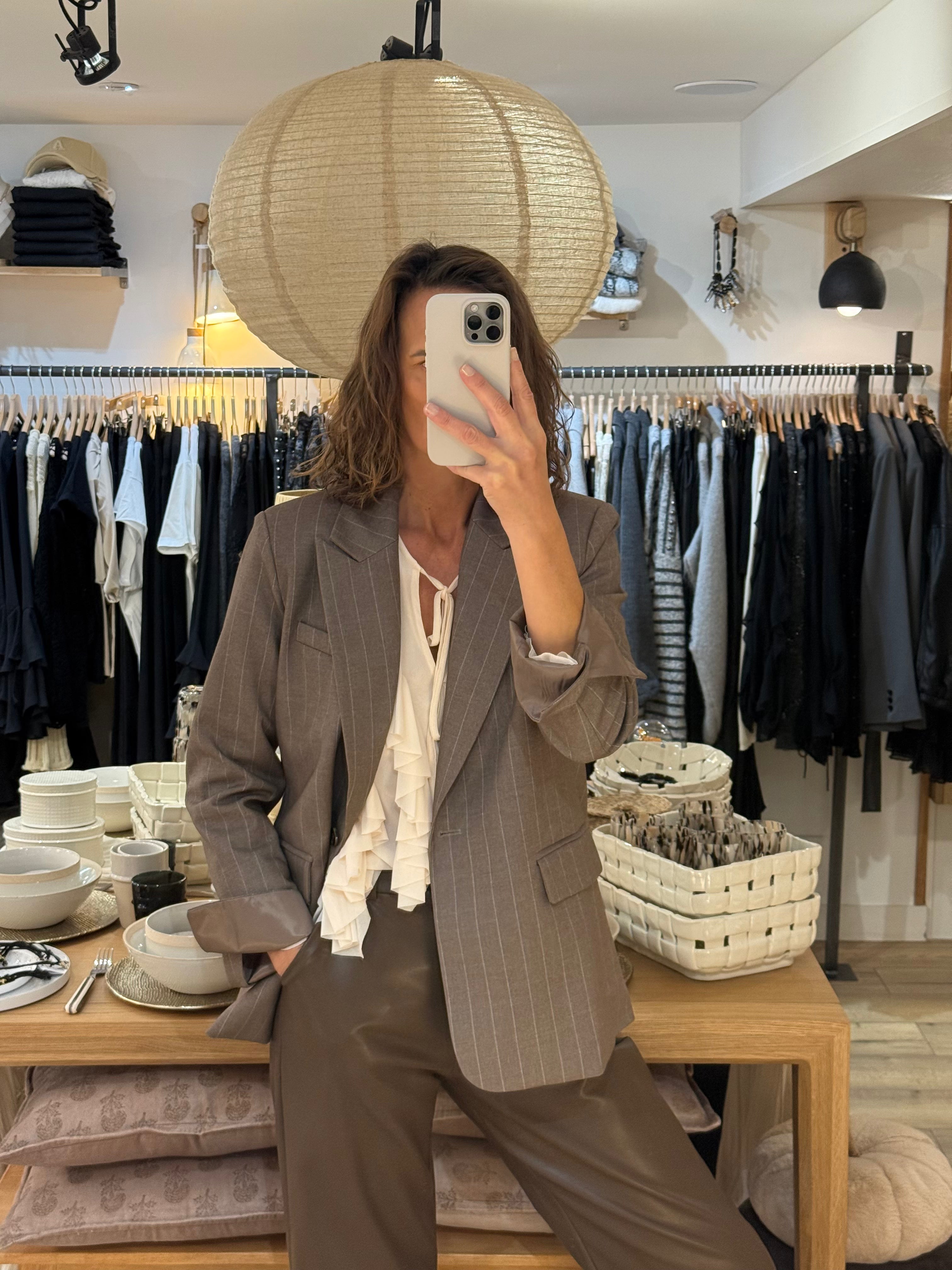 VESTE OVERSIZE V-2511B BEIGE