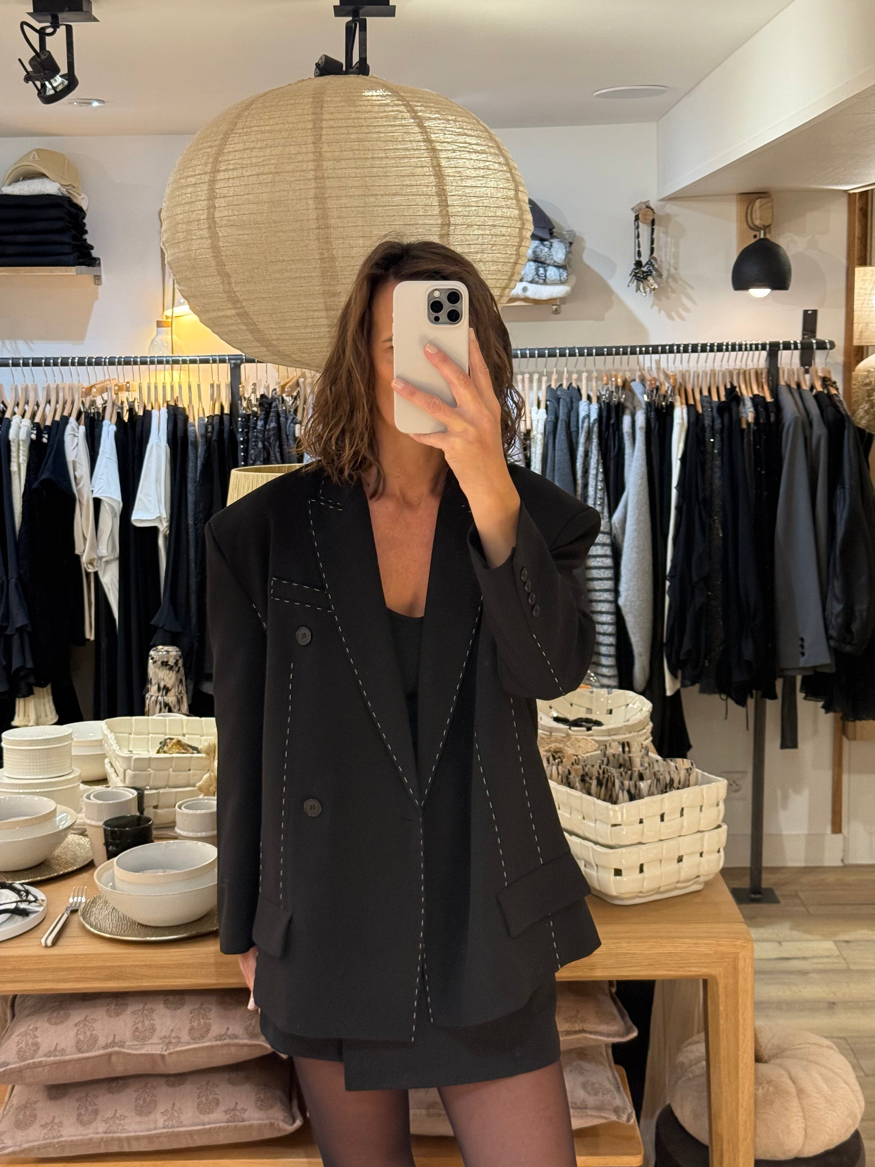 VESTE V-9903 OVERSIZE BLACK