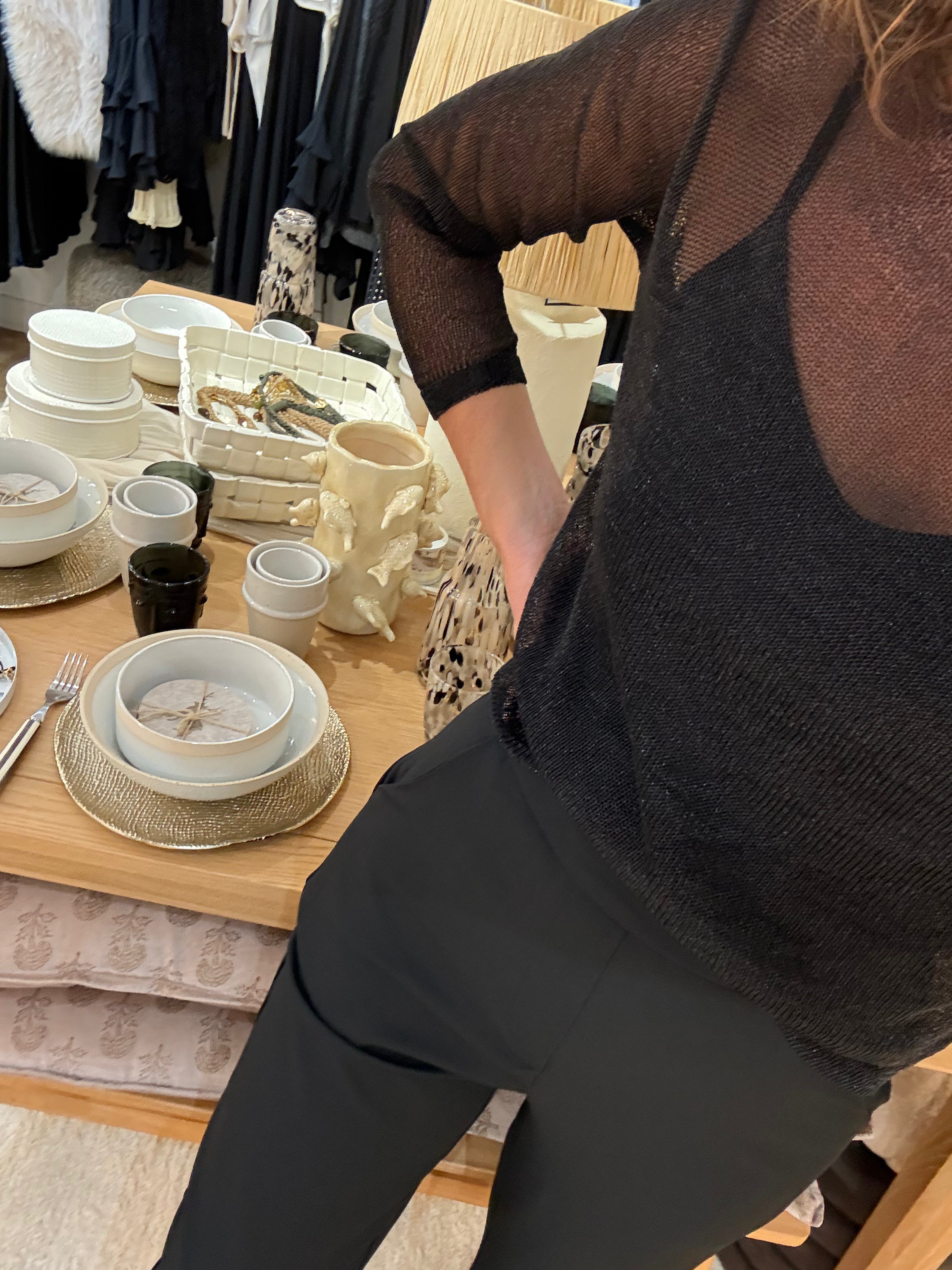 TOP MAILLE ARGENT OU NOIR PU-E8029