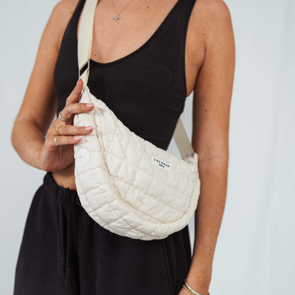 Sac à bandoulière croissant pour promenade de chien - Nuage