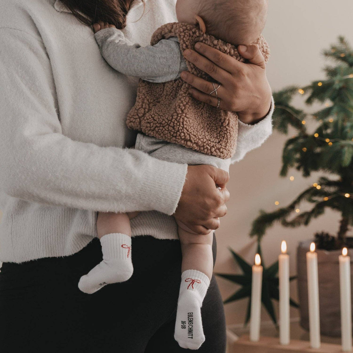 CHAUSSETTE BÉBÉ NOEUD