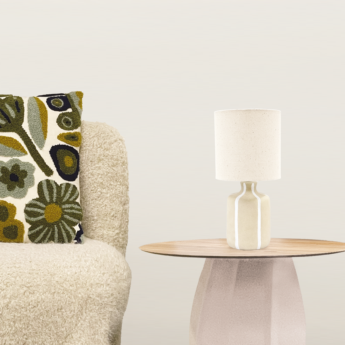 LAMPE CAMILLE 019208 SABLE