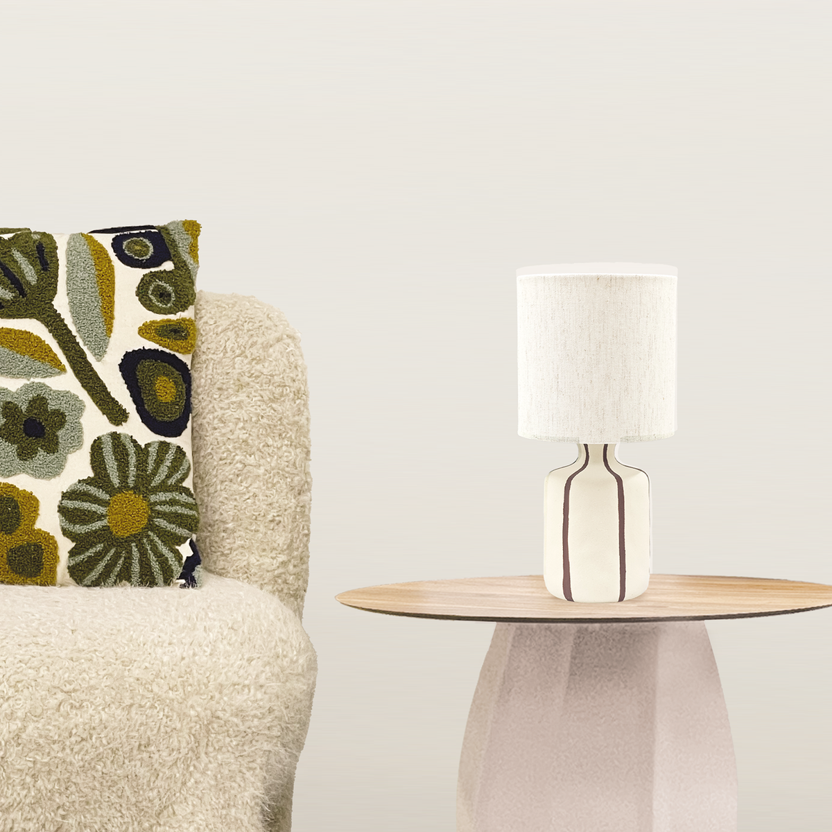 LAMPE CAMILLE 019210 CHOCOLAT