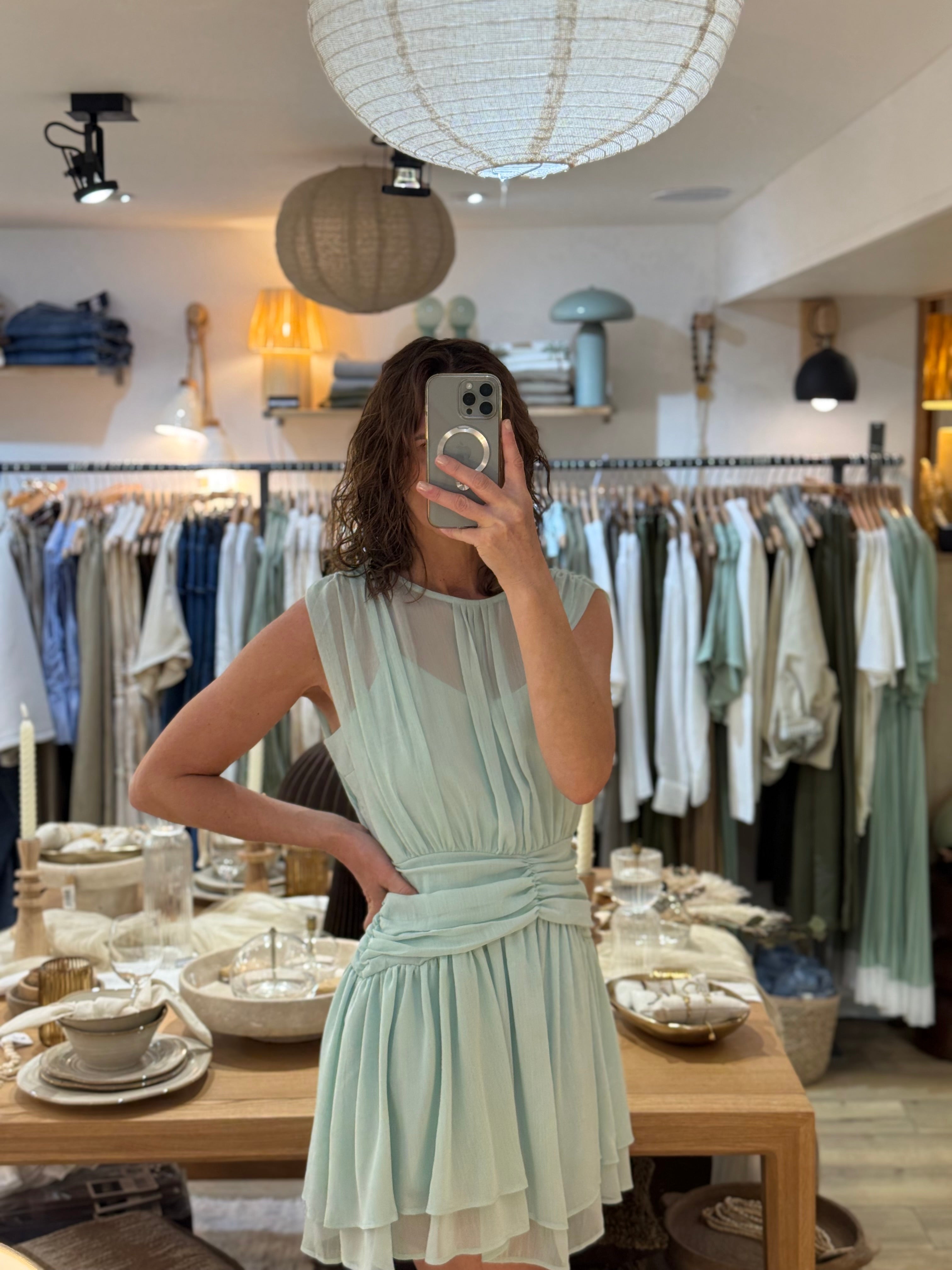 ROBE MELYSSE VERT D'EAU