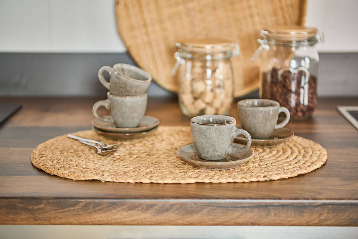 SERVICE À EXPRESSO TAUPE