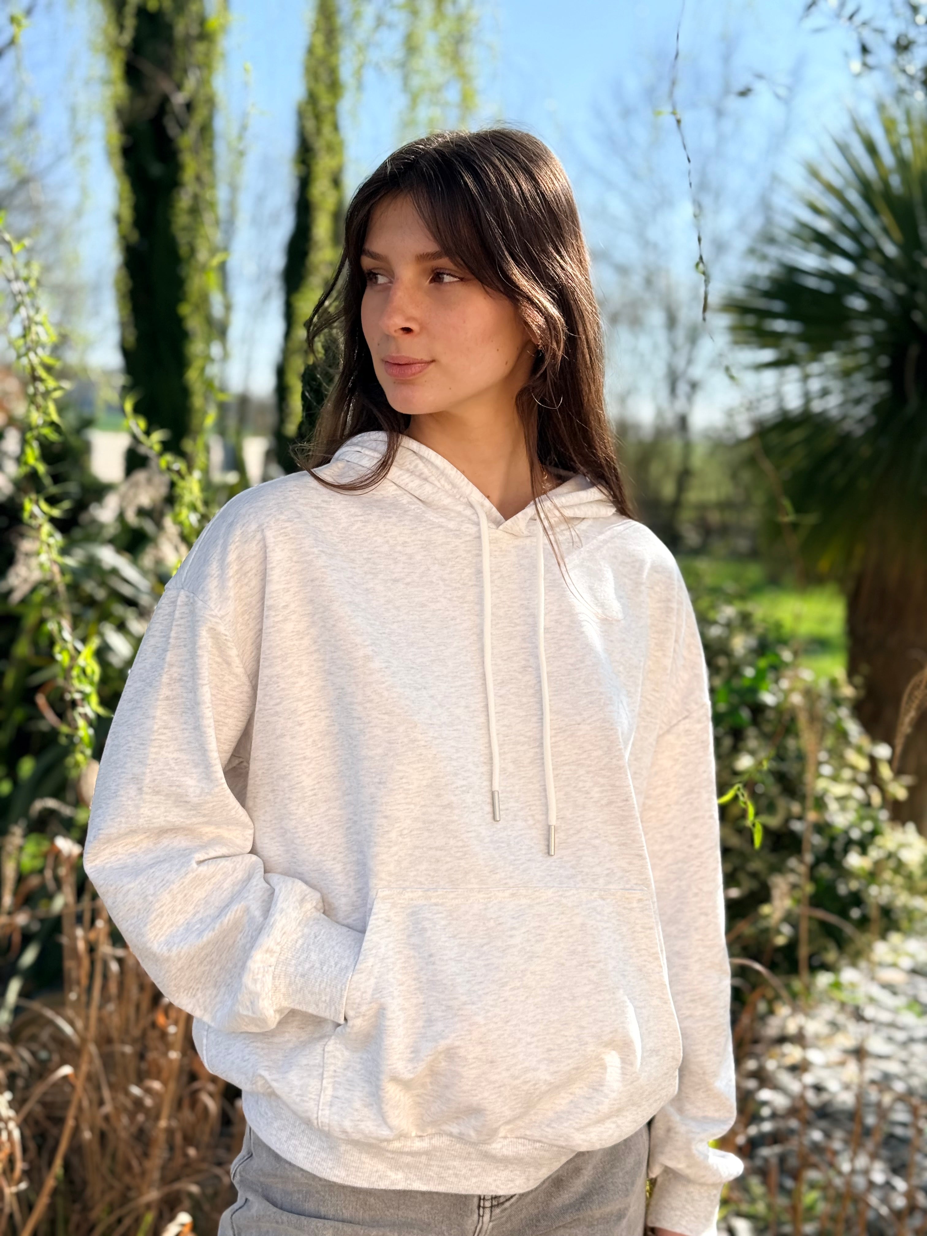 SWEAT GRIS MAELLE
