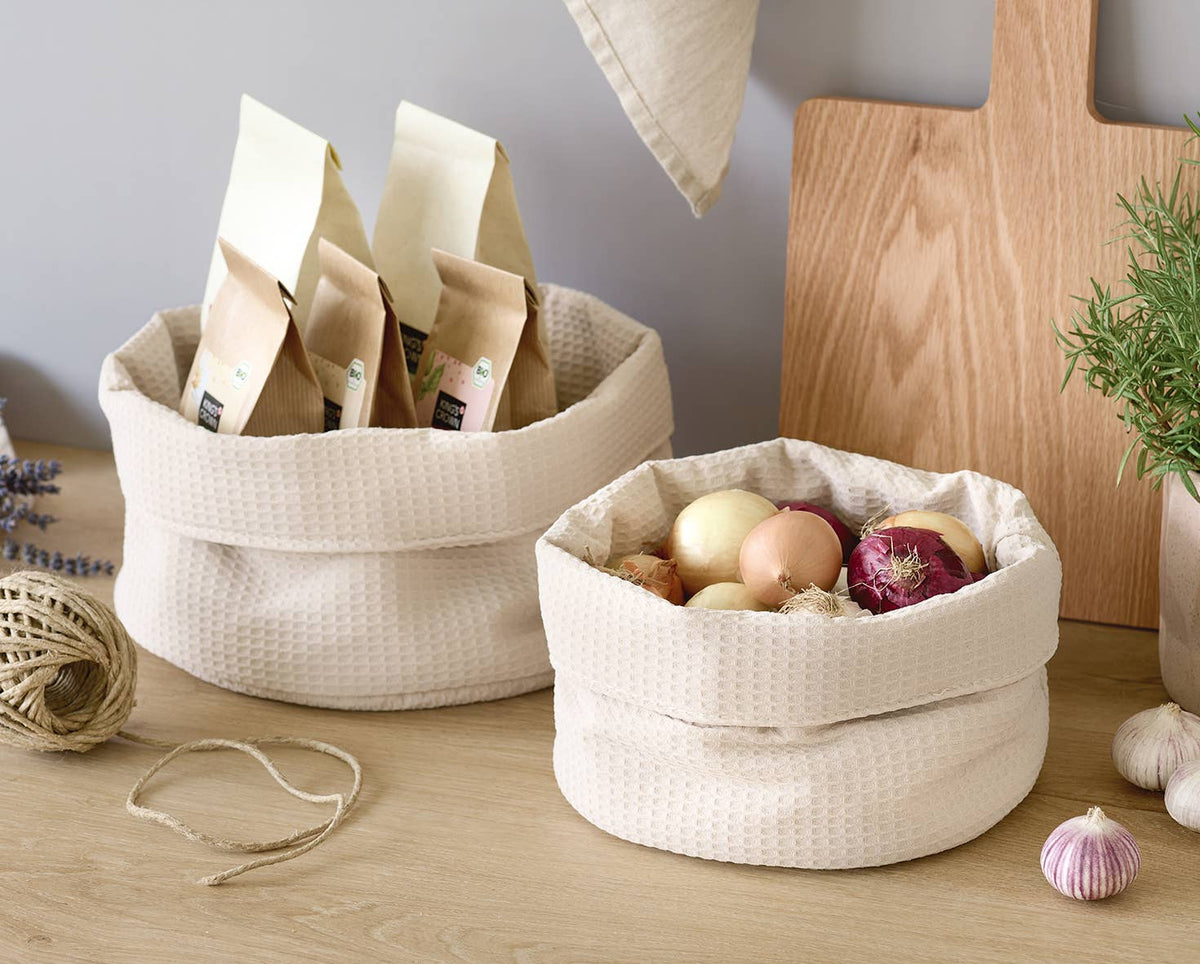 PANIER EN PIQUÉ GAUFRÉ