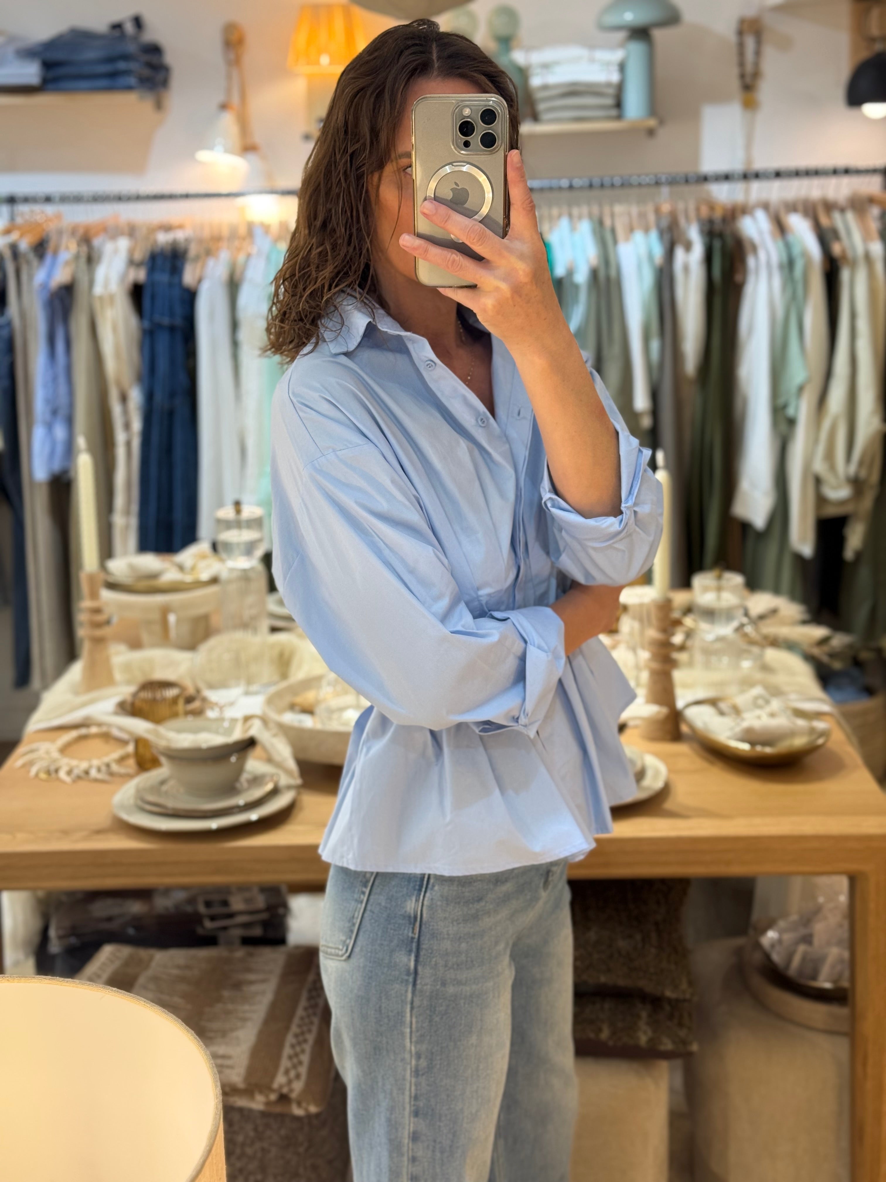 CHEMISE BLUE H4542