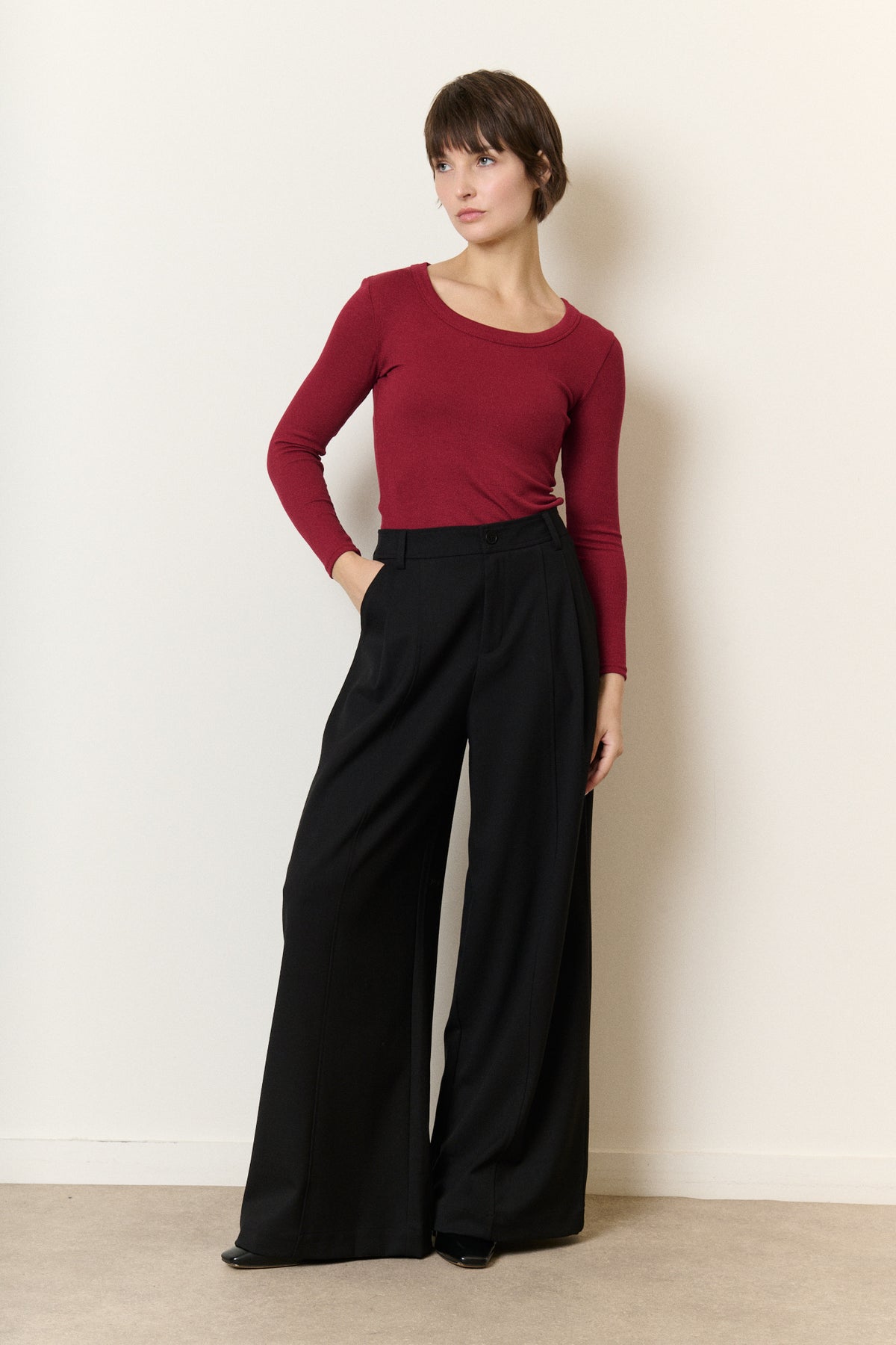PANTALON À PINCES 26117