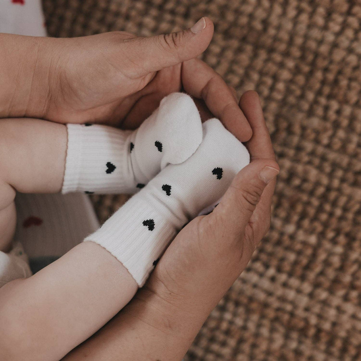 CHAUSSETTE BÉBÉ CŒUR