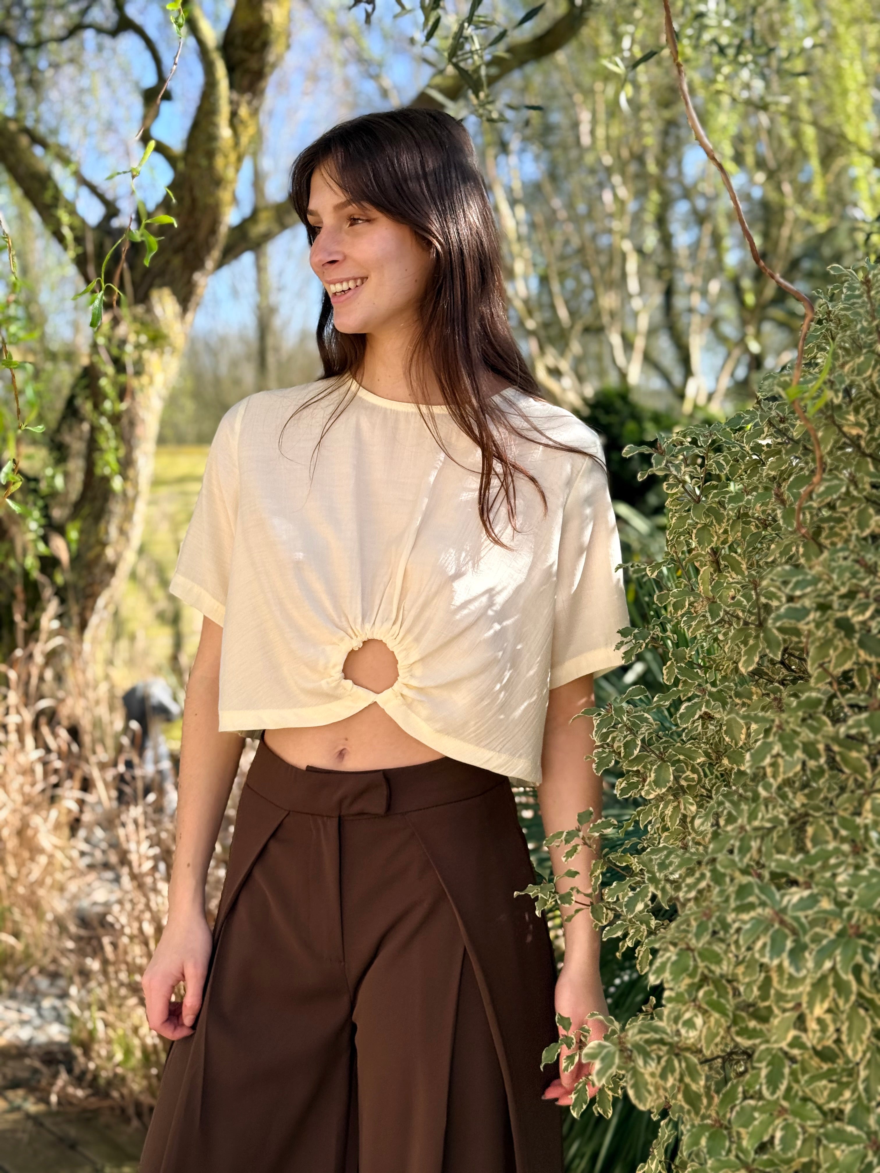 TOP JAUNE PAILLE SUNNY
